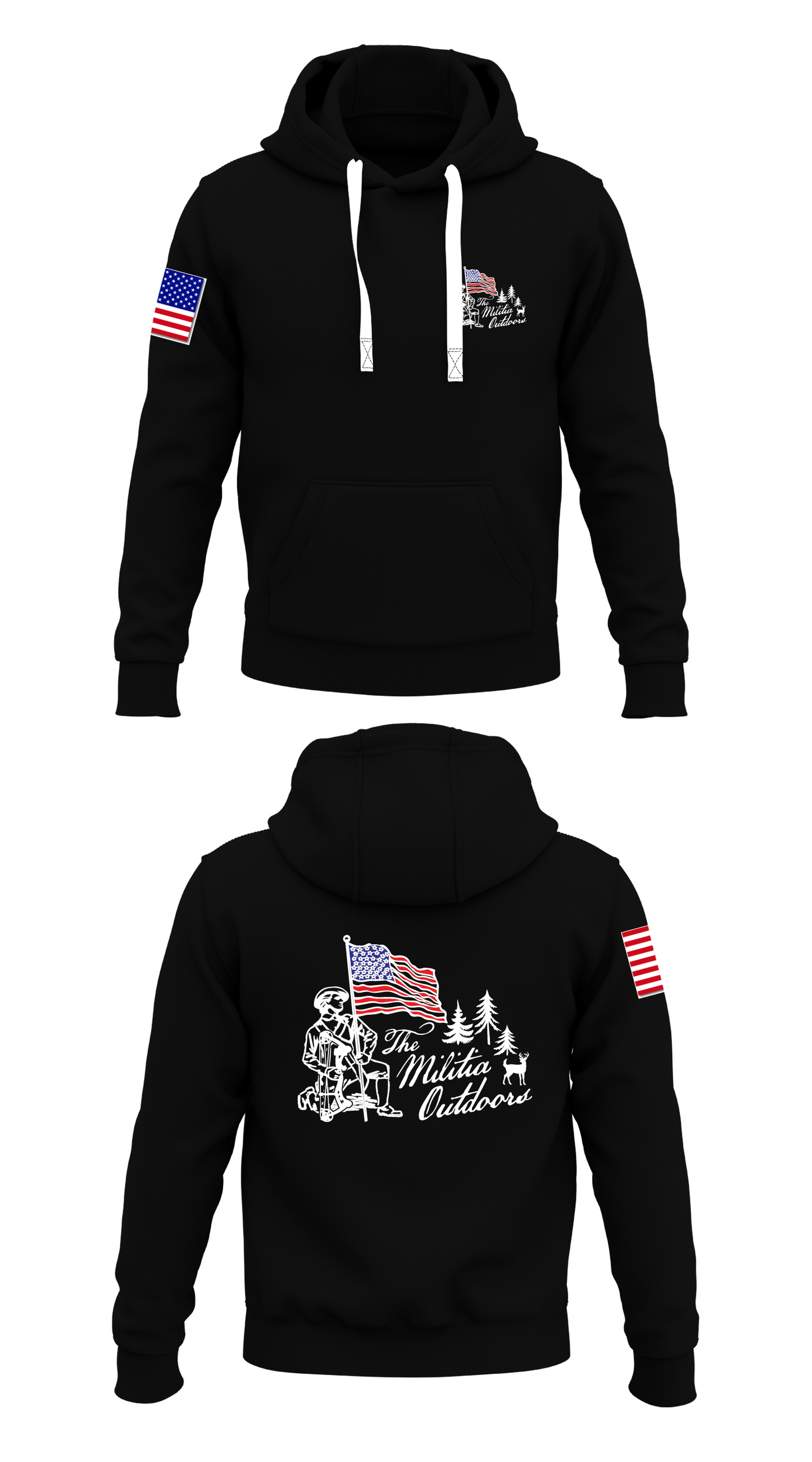 The Militia Outdoors Store 1 Core Men's Hooded Performance Sweatshirt - 56465039012
