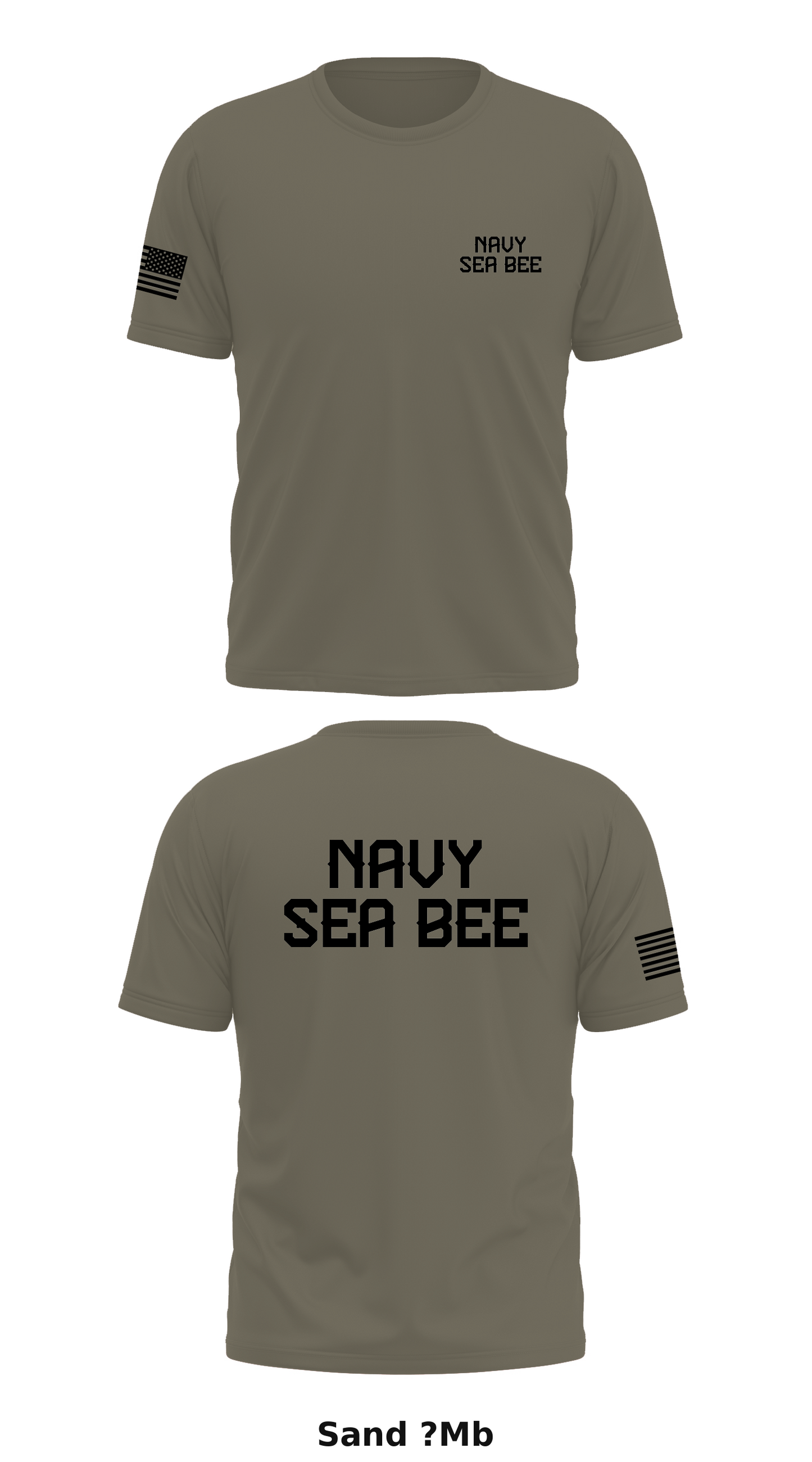 Navy Sea Bee Store 1 Core Men's SS Performance Tee - ?Mb