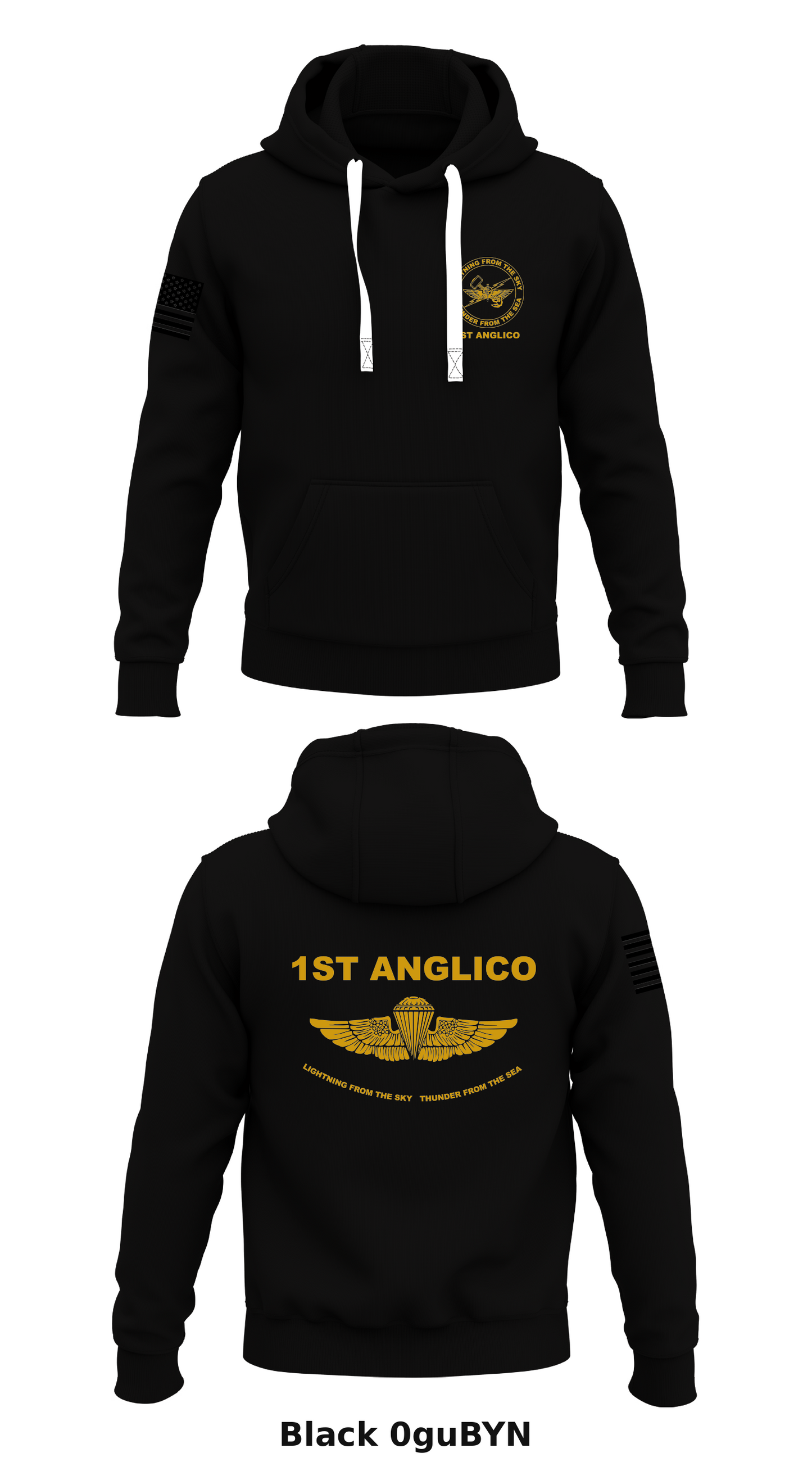 1st ANGLICO Store 1 Core Men's Hooded Performance Sweatshirt - 0guBYN