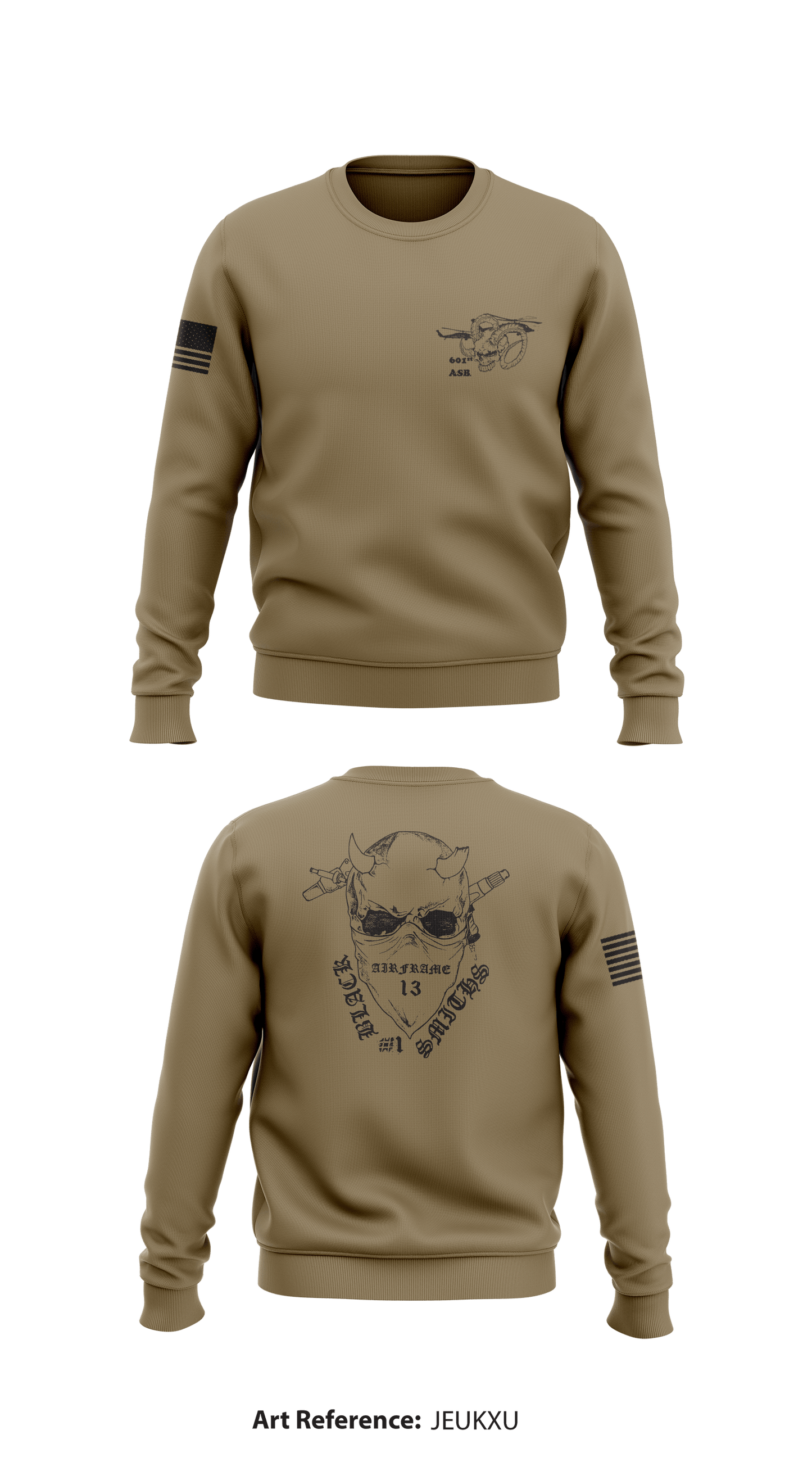601st ASB Bco Store 1 Core Men's Crewneck Performance Sweatshirt - JEuKxu