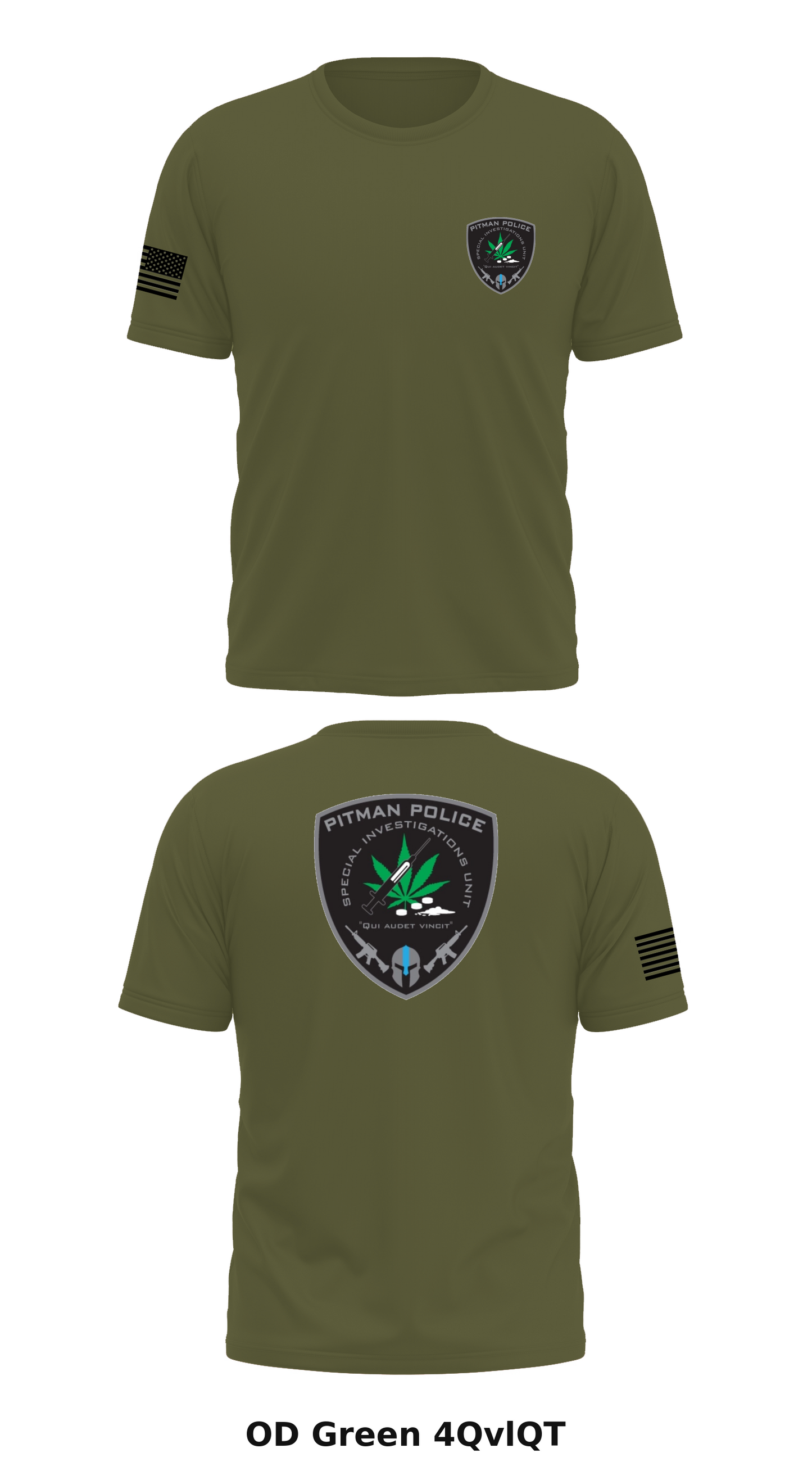 Pitman Police Dept. SIU Store 1 Core Men's SS Performance Tee - 4QvlQT