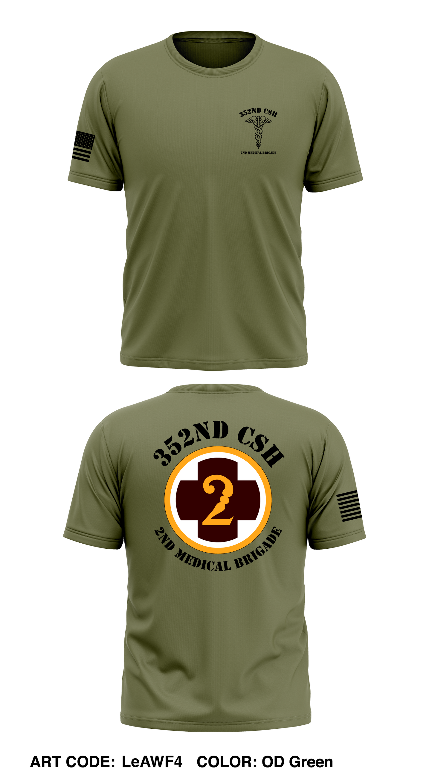 352nd CSH Store 1 Core Men's SS Performance Tee - LeAWF4