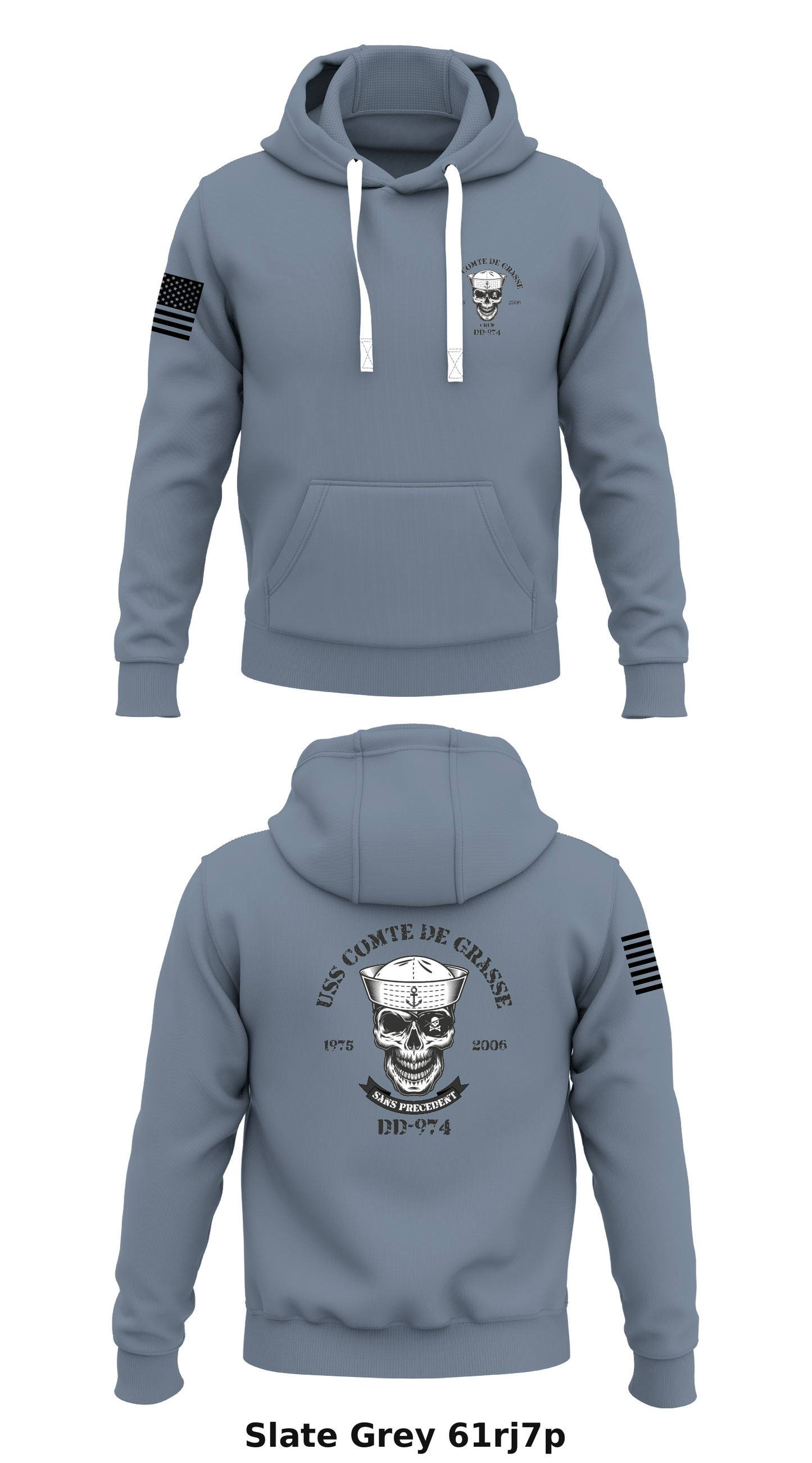 DD-974 Crew Store 1 Core Men's Hooded Performance Sweatshirt - 61rj7p