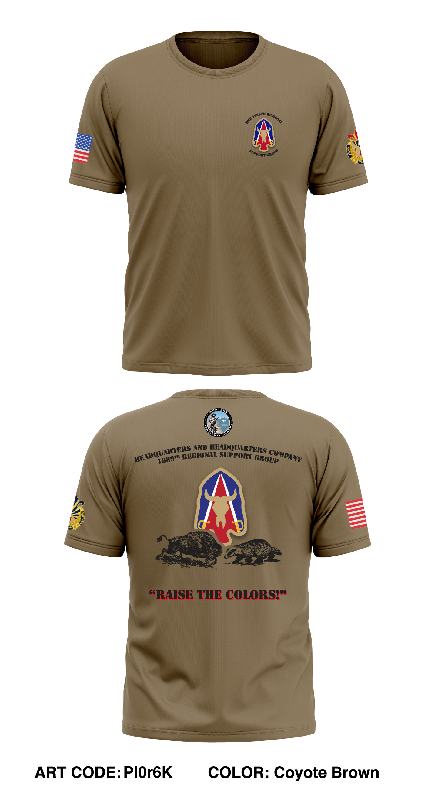 HHC, 1889th RSG Store 1 Core Men's SS Performance Tee - Pl0r6K