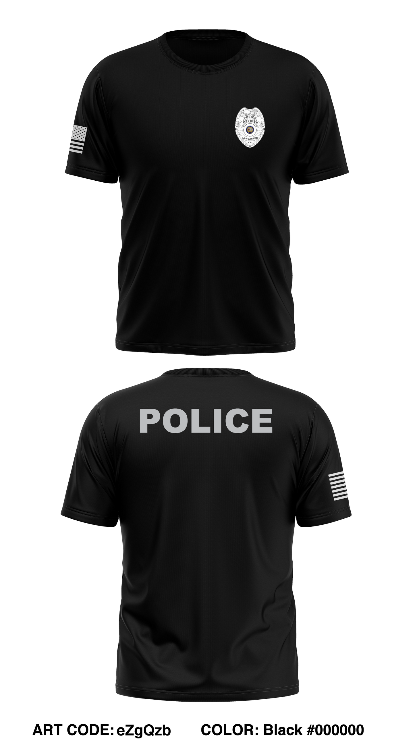 Lancaster Police Department Store 1 Core Men's SS Performance Tee - eZgQzb