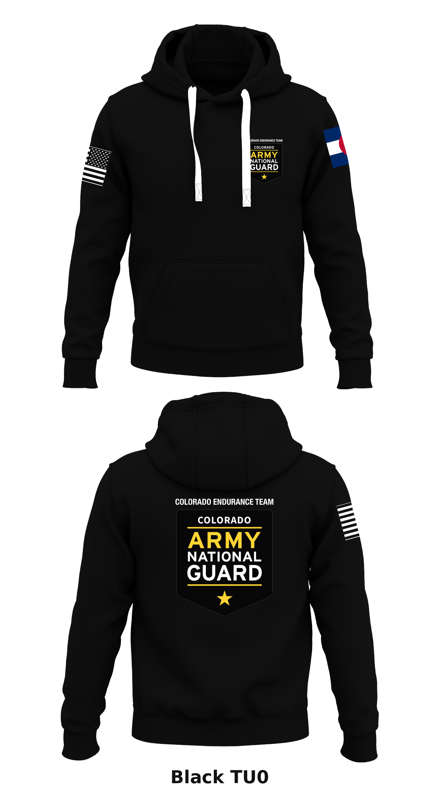 Colorado National Guard Endurance Team Store 1 Core Men's Hooded Performance Sweatshirt - TU0