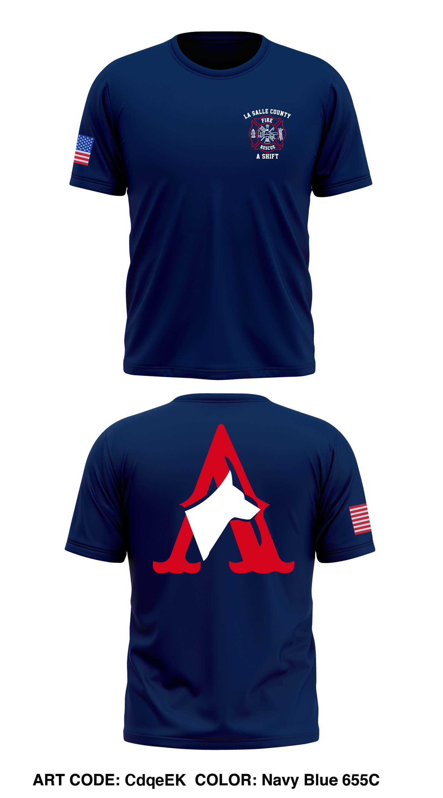 La Salle County Fire Rescue A Shift Store 1 Core Men's SS Performance Tee - CdqeEK