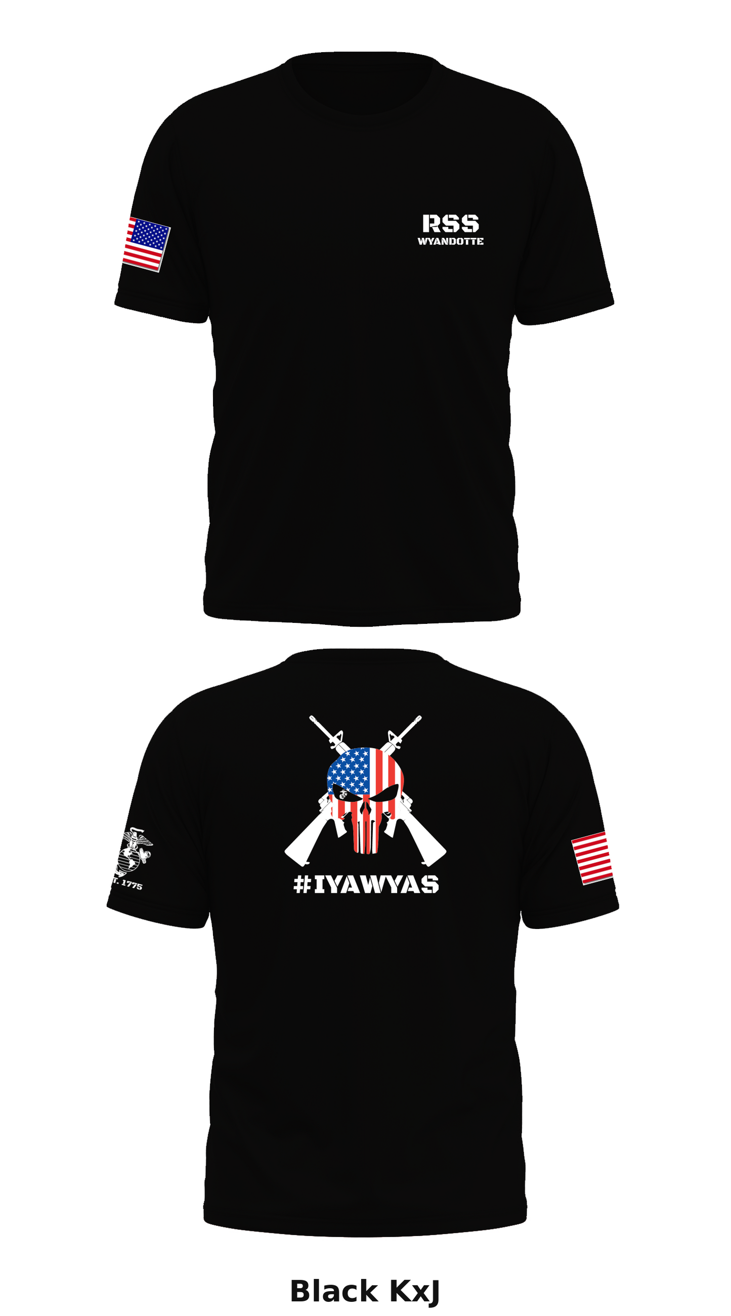 Wyandotte Marines Store 1 Core Men's SS Performance Tee - KxJ