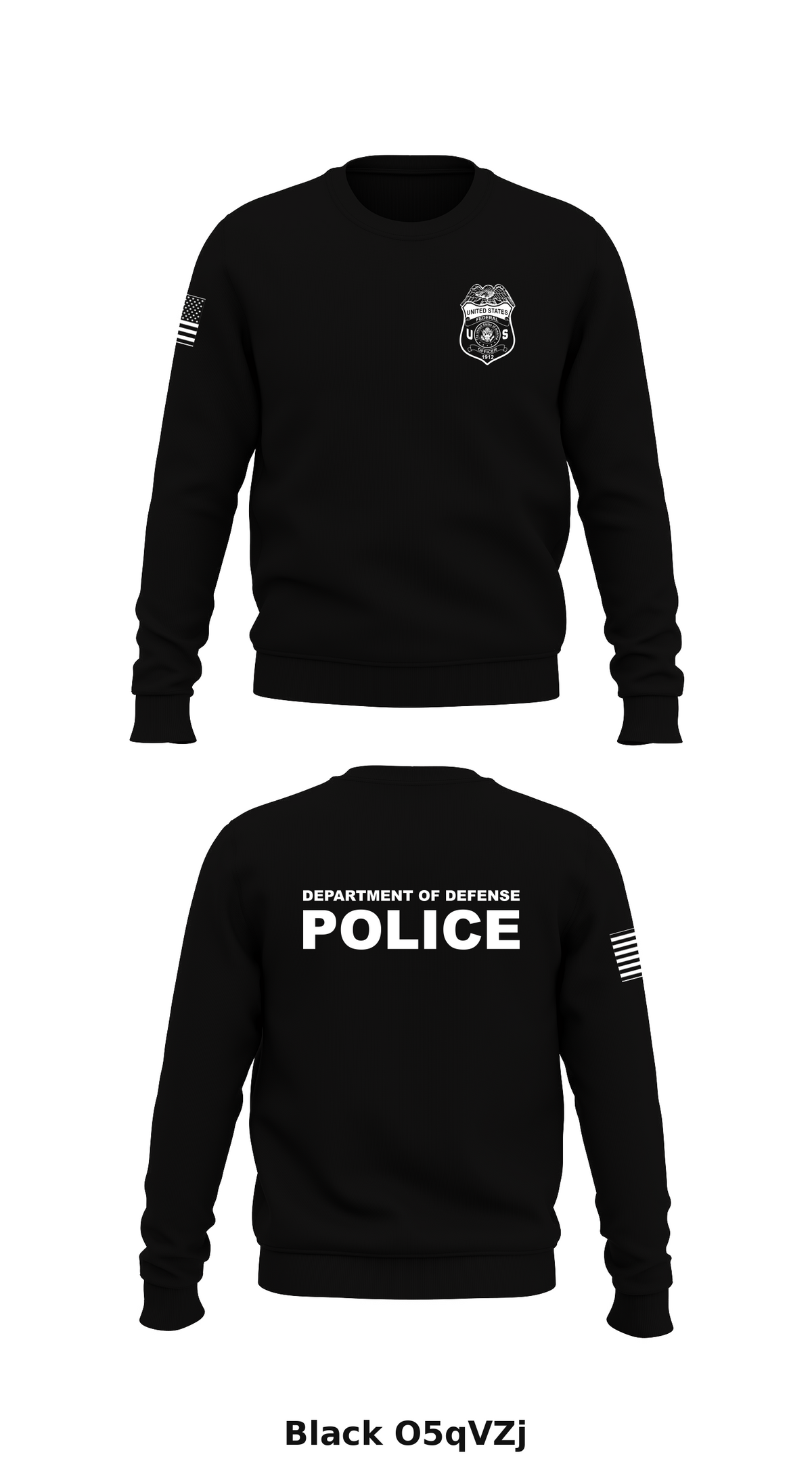 Department of Defense Police Store 1 Core Men's Crewneck Performance Sweatshirt - O5qVZj