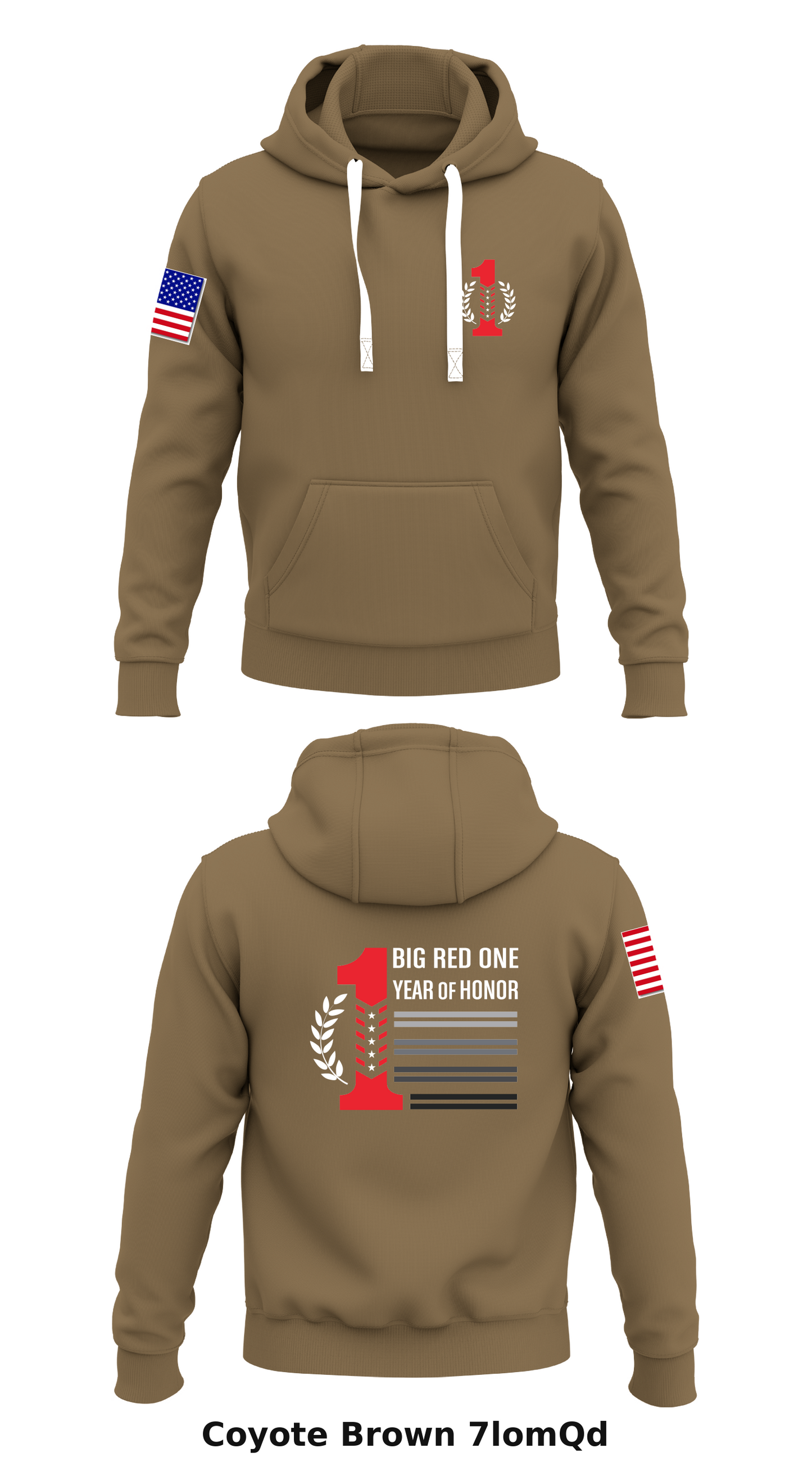 1st Infantry Division Store 1 Core Men's Hooded Performance Sweatshirt - 7lomQd