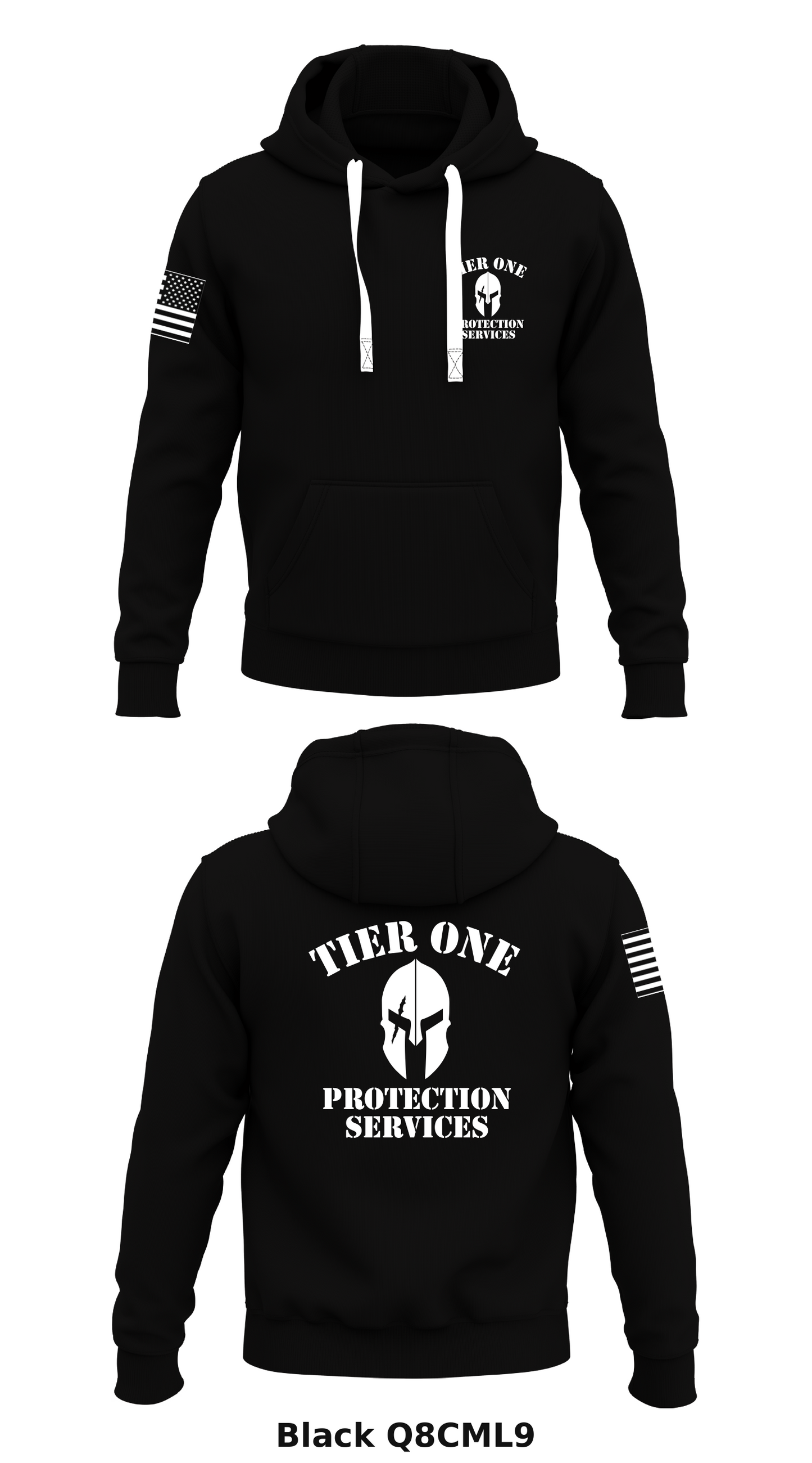 Tier one protection services Store 1 Core Men's Hooded Performance Sweatshirt - Q8CML9