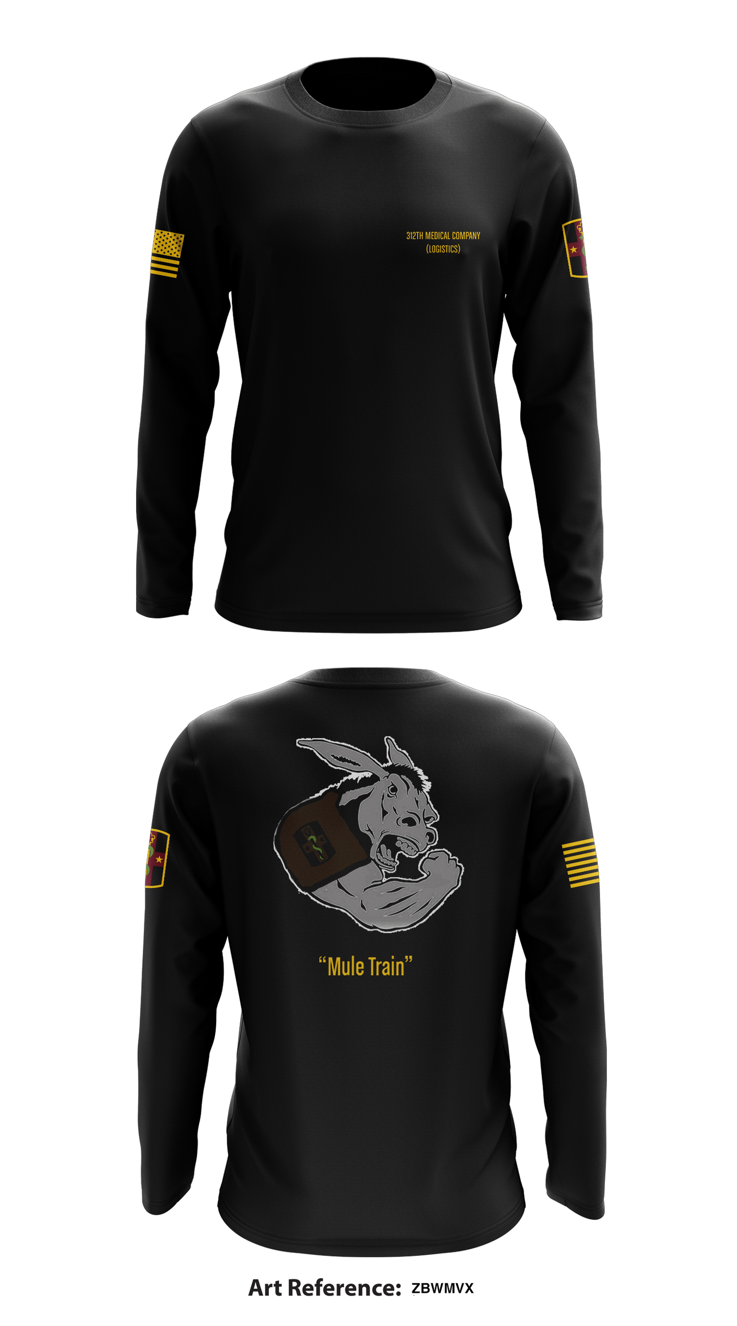 312th Store 1 Core Men's LS Performance Tee - ZBWMVx