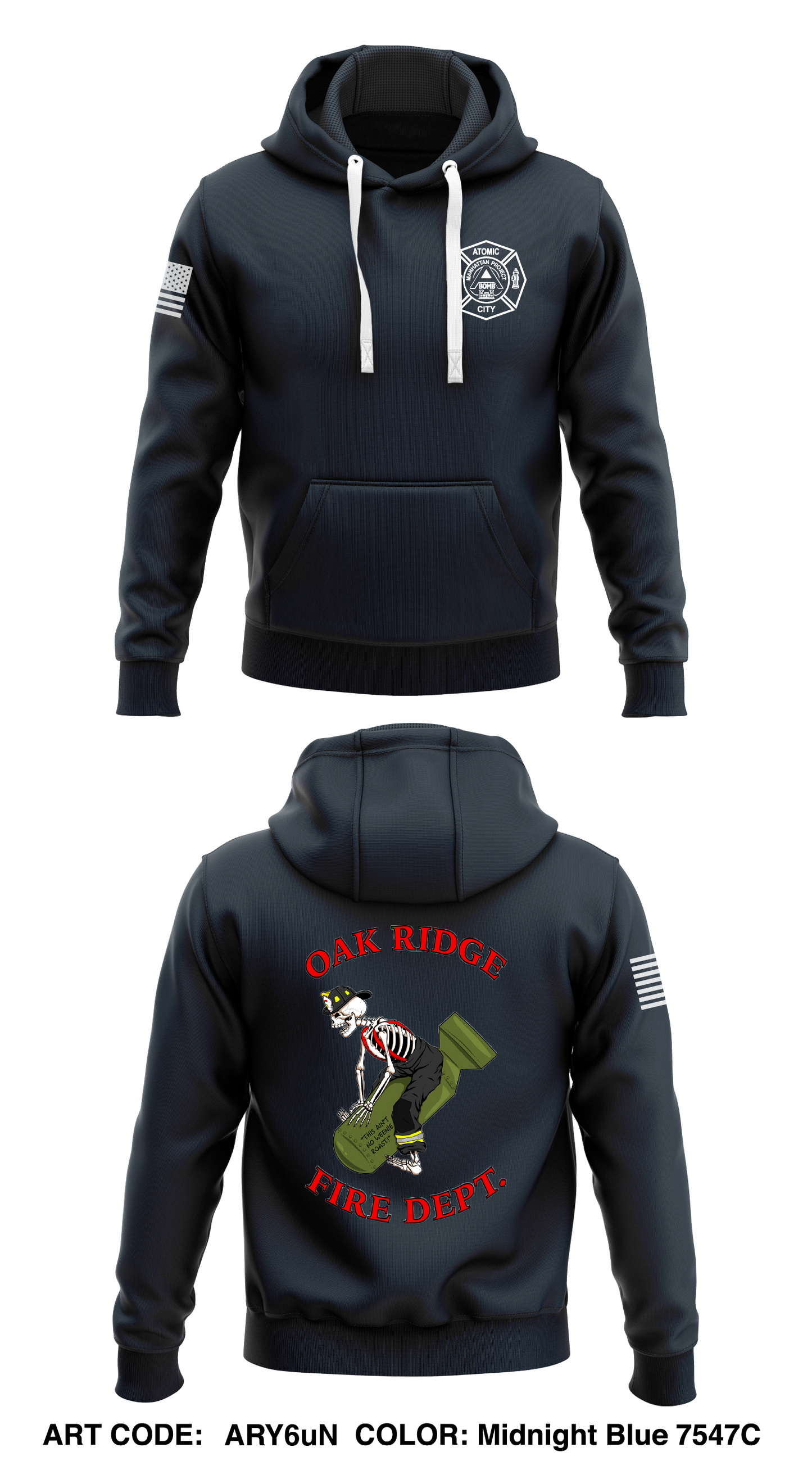 Oak Ridge Fire Department Store 1 Core Men's Hooded Performance Sweatshirt - ARY6uN