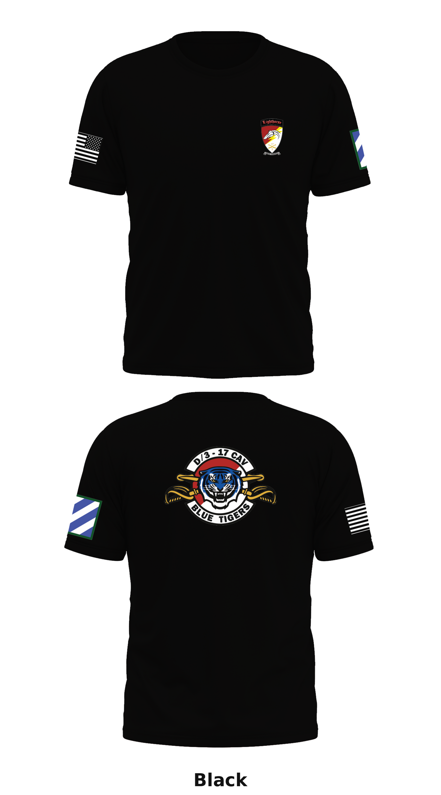 D Troop 3-17 CAV Store 1 Core Men's SS Performance Tee - 34815028803