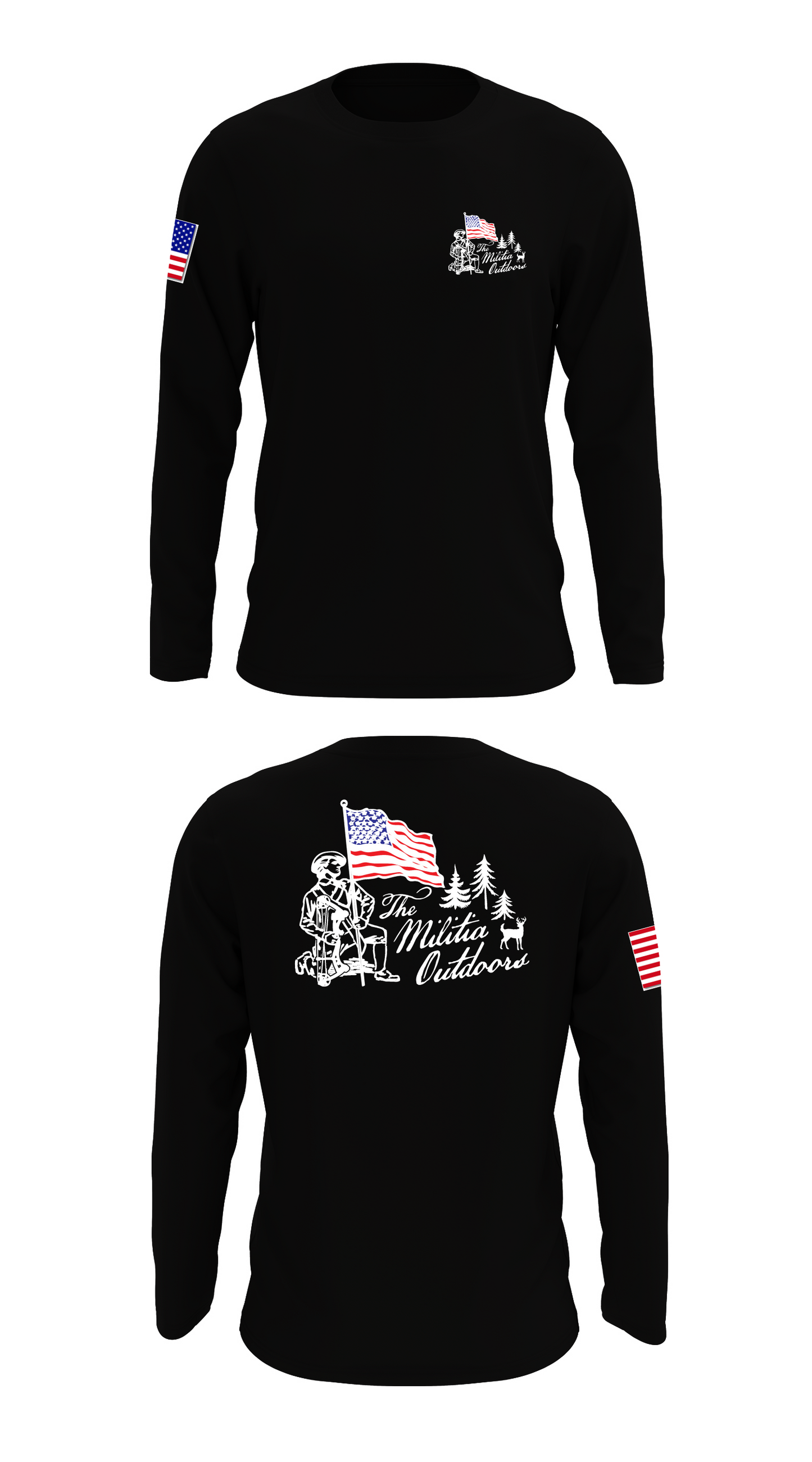The Militia Outdoors Store 1 Core Men's LS Performance Tee - 68366717554