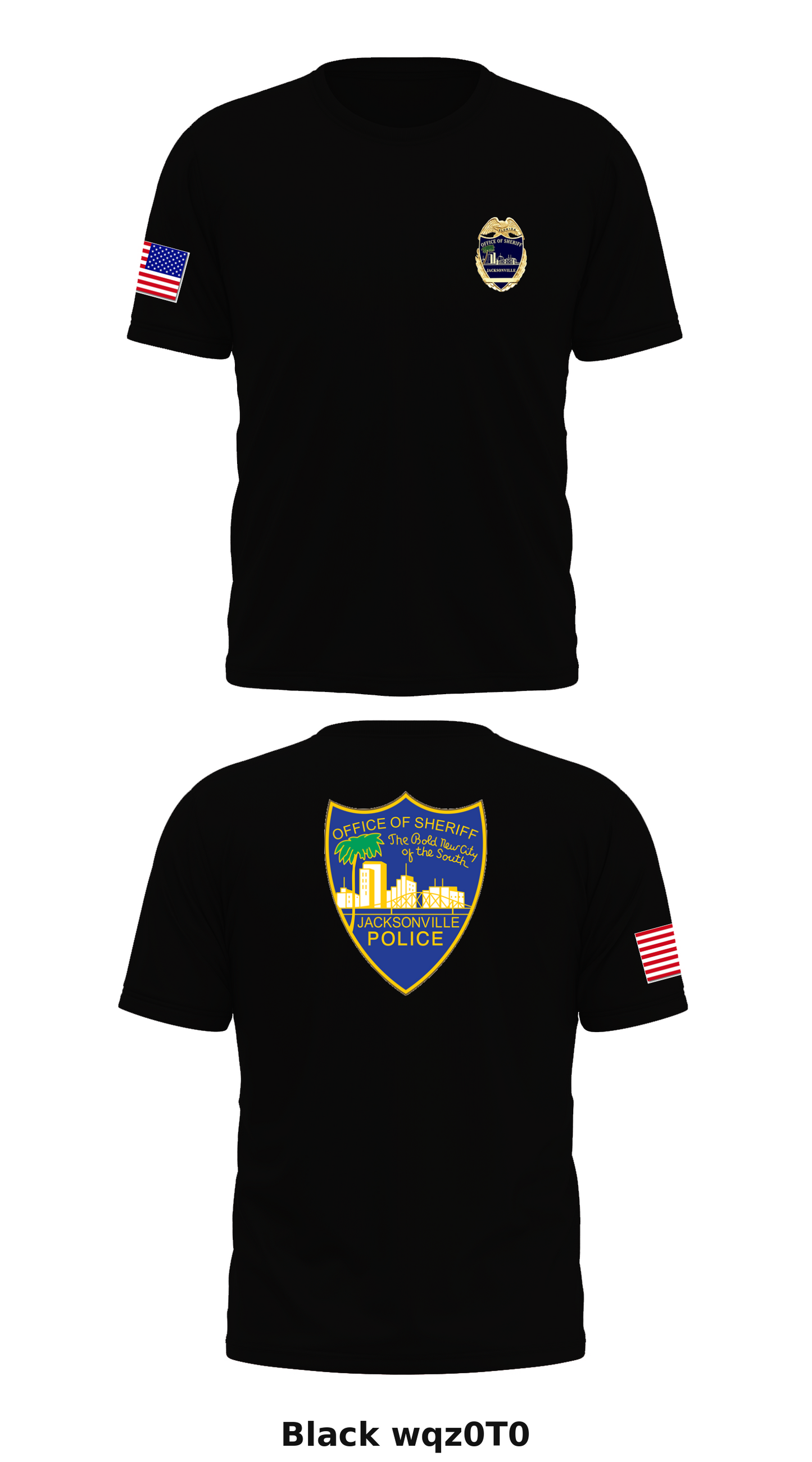 Jacksonville Sheriff’s Office Store 1 Core Men's SS Performance Tee - wqz0T0
