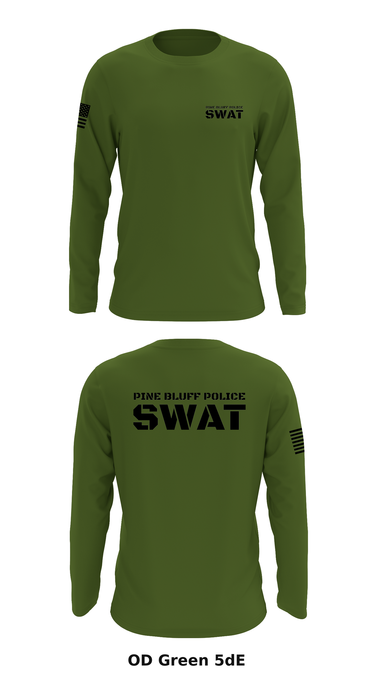Pine Bluff Police SWAT Store 1 Core Men's LS Performance Tee - 5dE