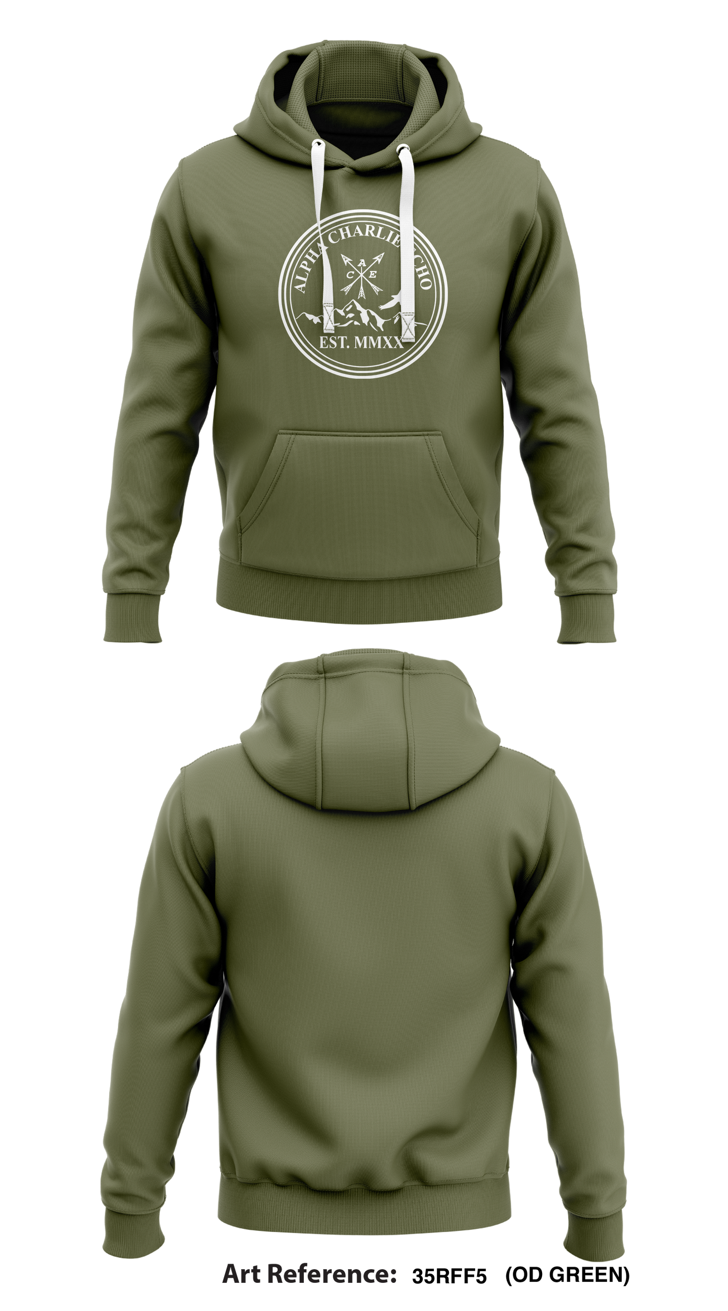 Alpha Charlie Echo Store 1 Core Men's Hooded Performance Sweatshirt - 35rff5