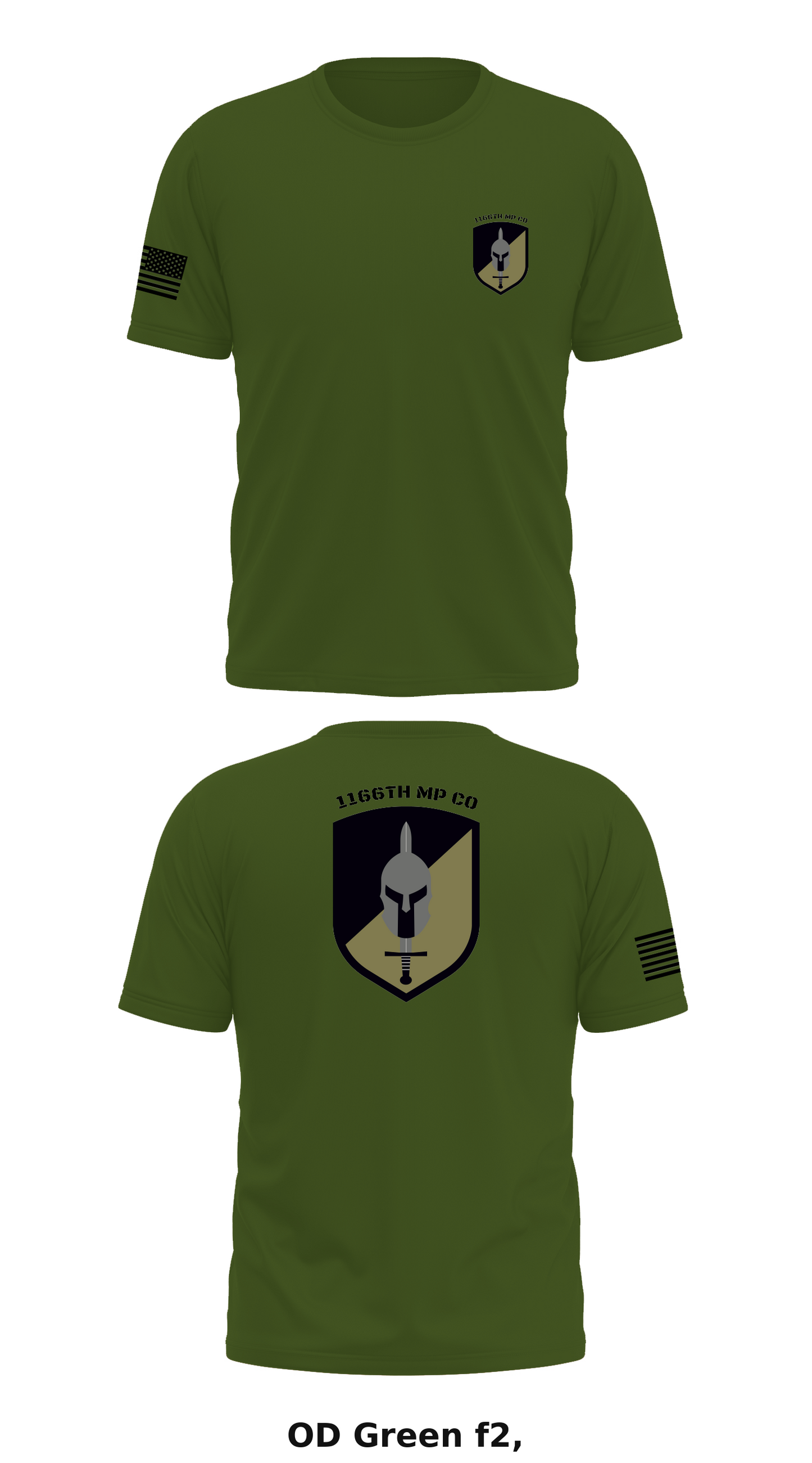 1166th MP COMPANY Store 1 Core Men's SS Performance Tee - f2,