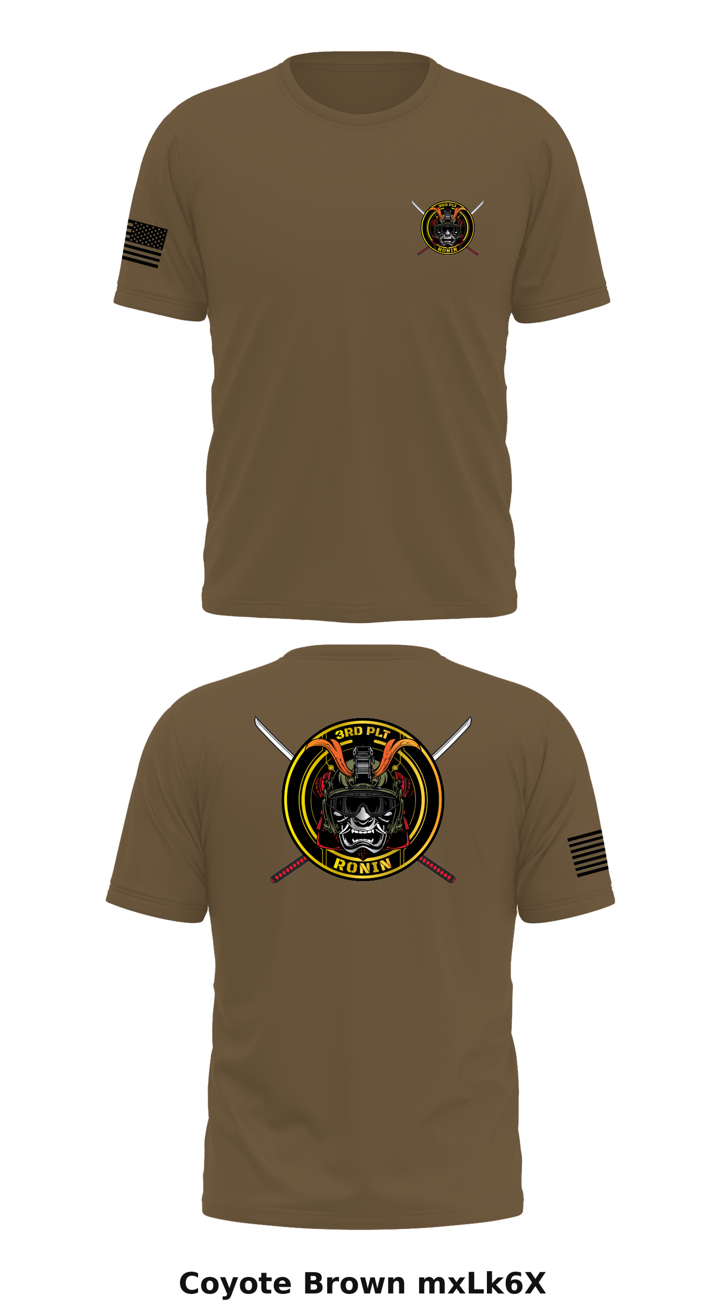 3rd PLT RONIN Store 1 Core Men's SS Performance Tee - mxLk6X