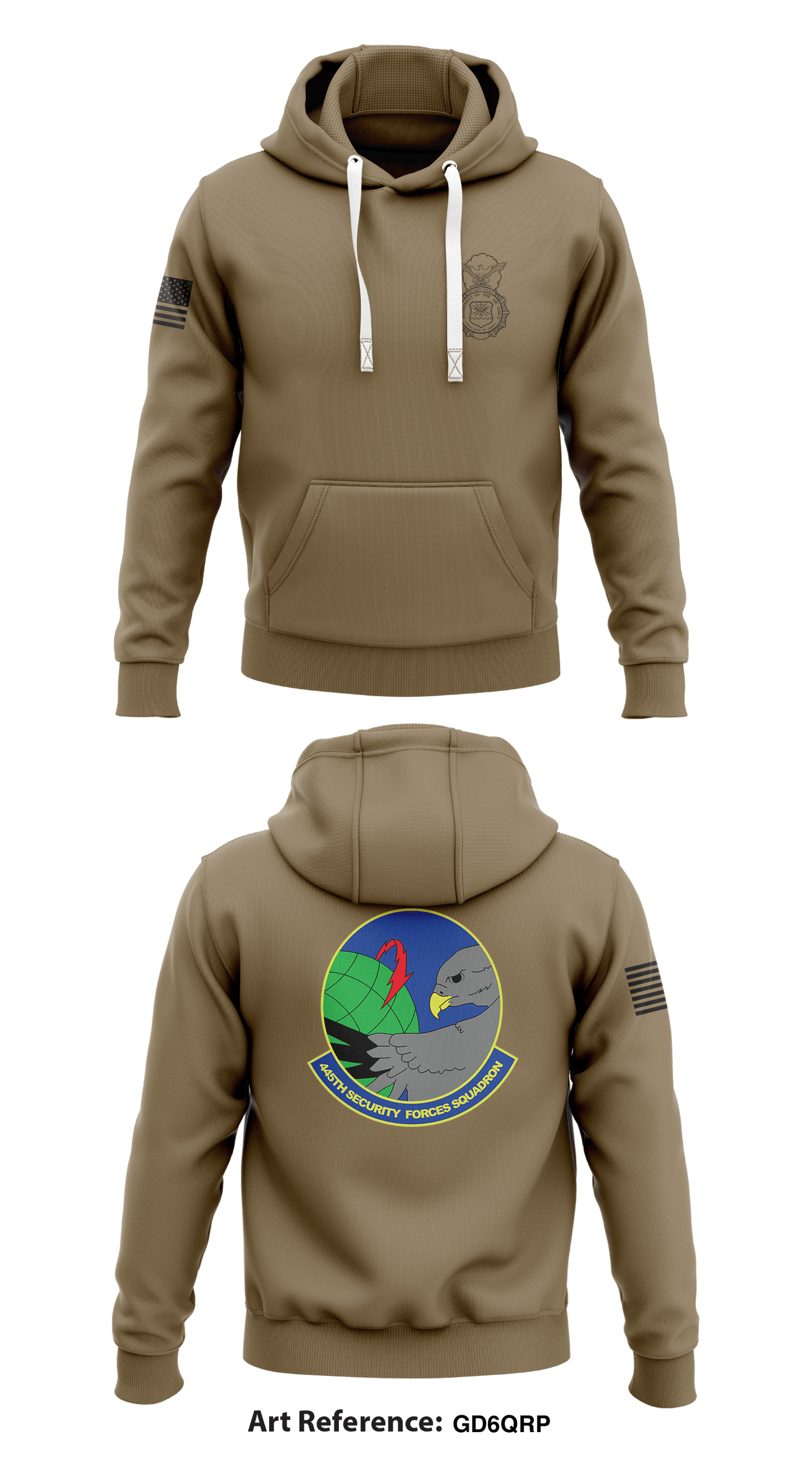 445th SFS WPAFB Store 1 Core Men's Hooded Performance Sweatshirt - GD6qrp