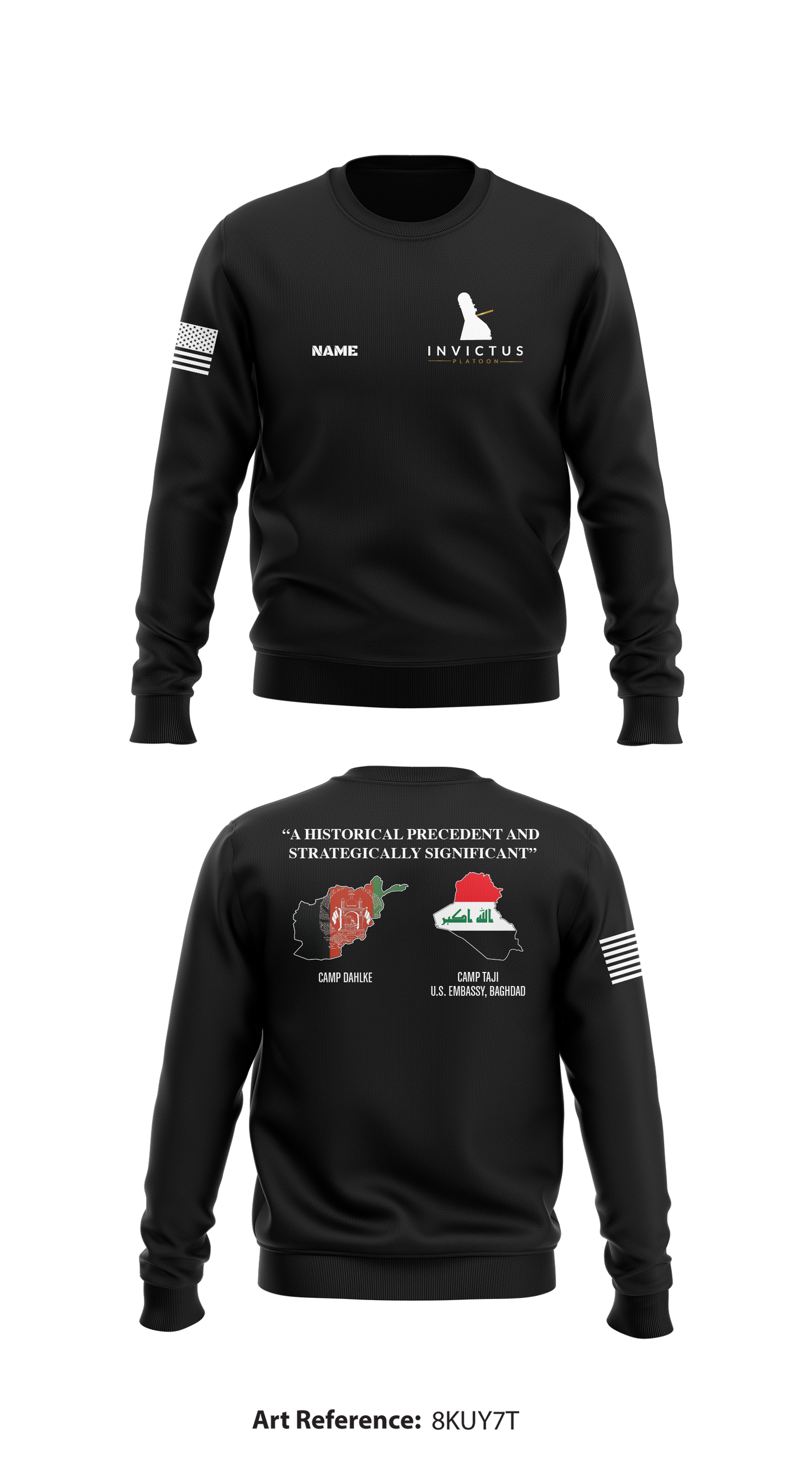 INVICTUS Platoon Store 1 Core Men's Crewneck Performance Sweatshirt - 8kUy7T