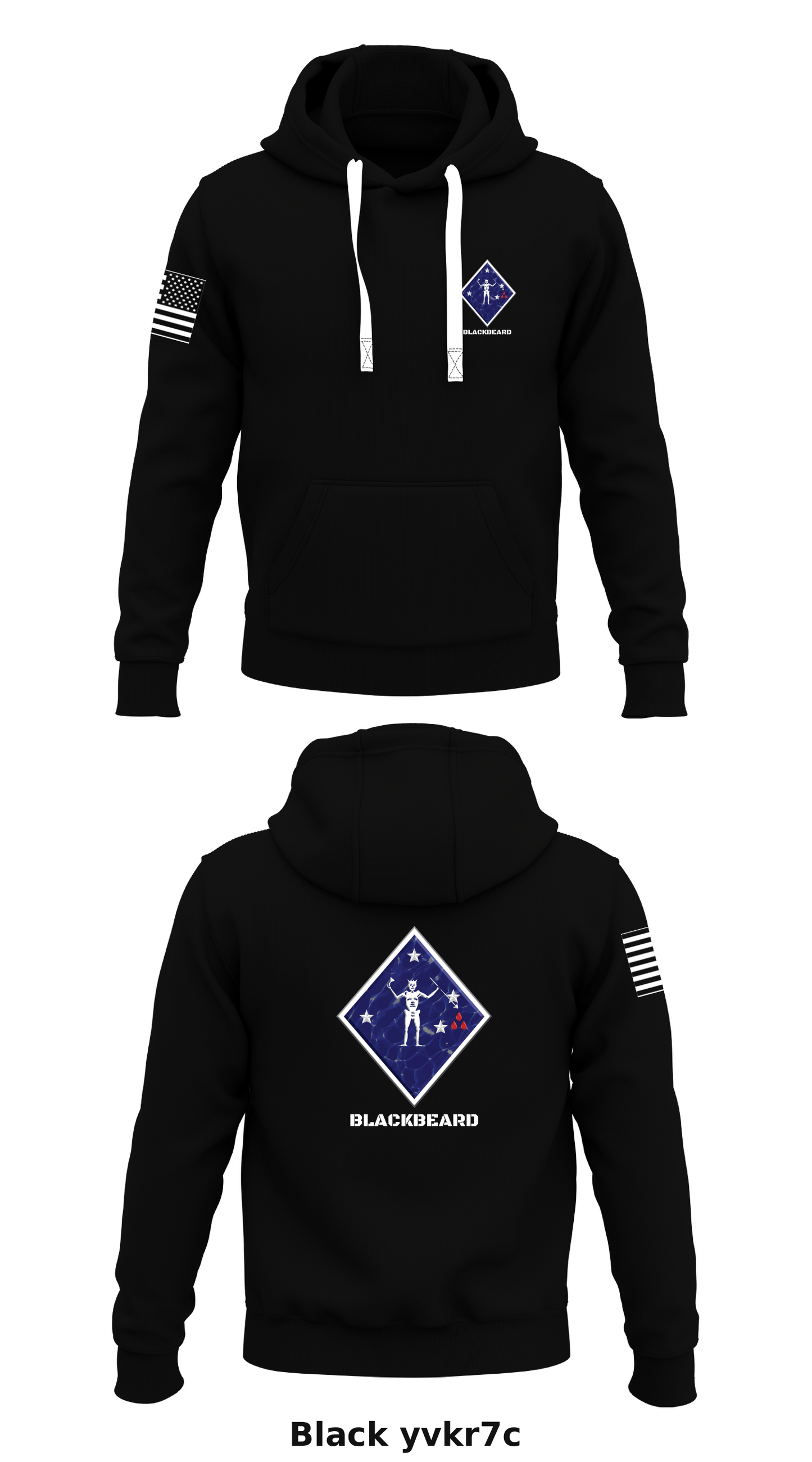 CAAT Blue, V21 Store 1 Core Men's Hooded Performance Sweatshirt - yvkr7c