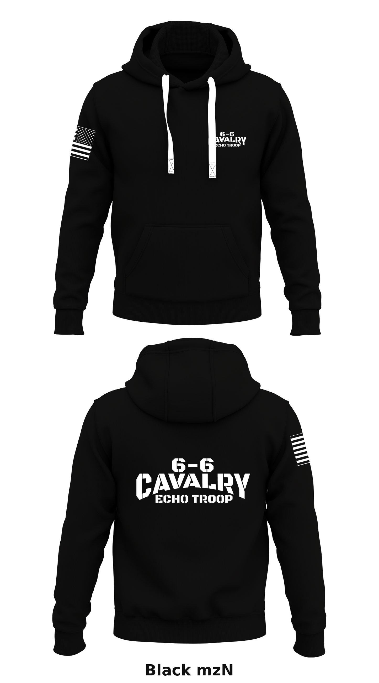 6-6 Cavalry Echo Troop Store 1 Core Men's Hooded Performance Sweatshirt - mzN