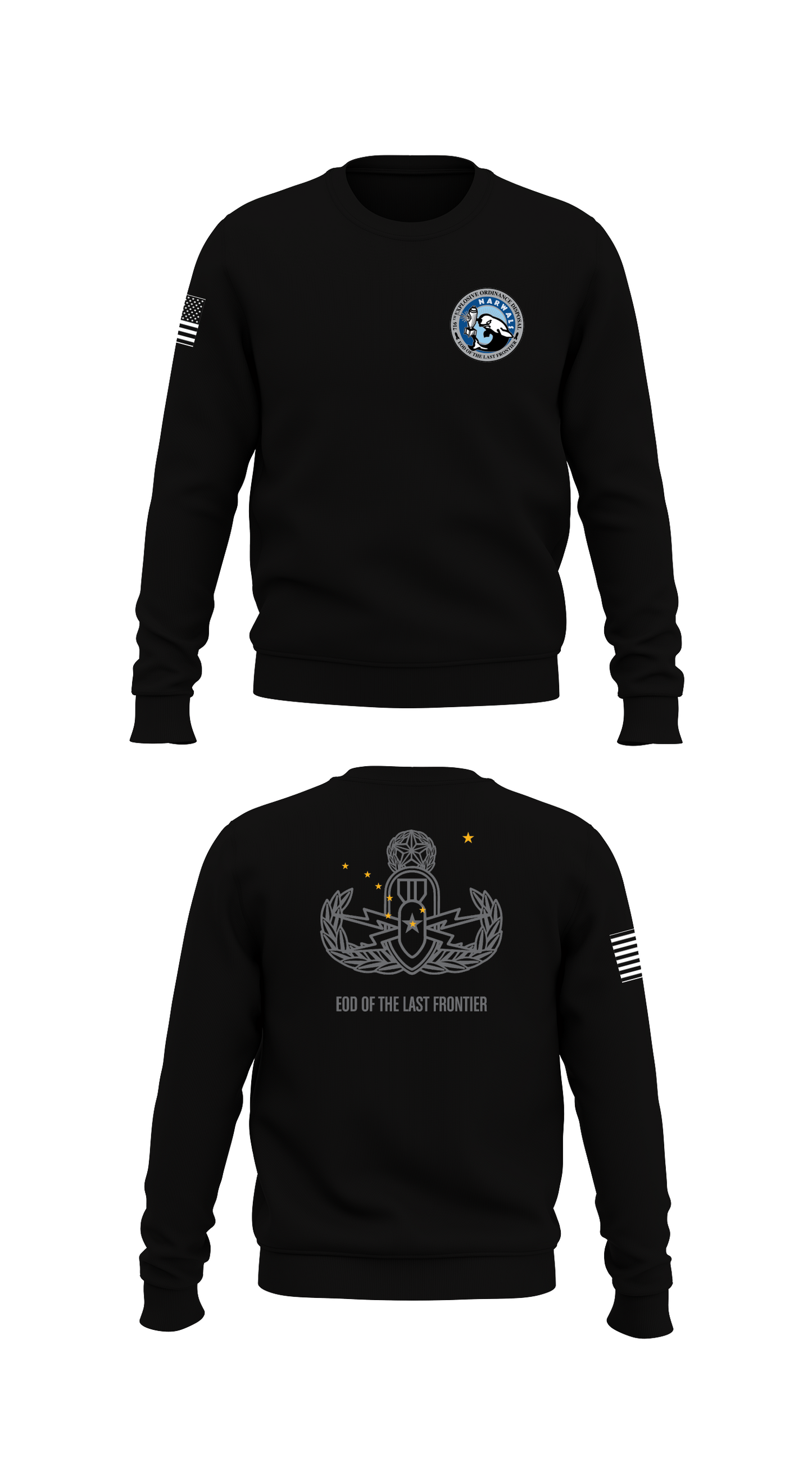 716TH EOD Store 1 Core Men's Crewneck Performance Sweatshirt - 97581210136