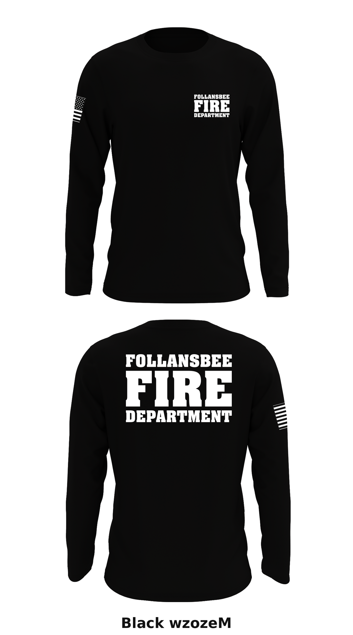 Follansbee Fire Department Store 1 Core Men's LS Performance Tee - wzozeM
