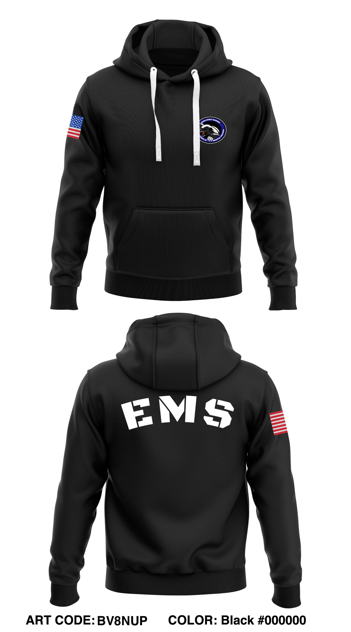 Team Honey Badger Store 1 Core Men's Hooded Performance Sweatshirt - r7nAKa