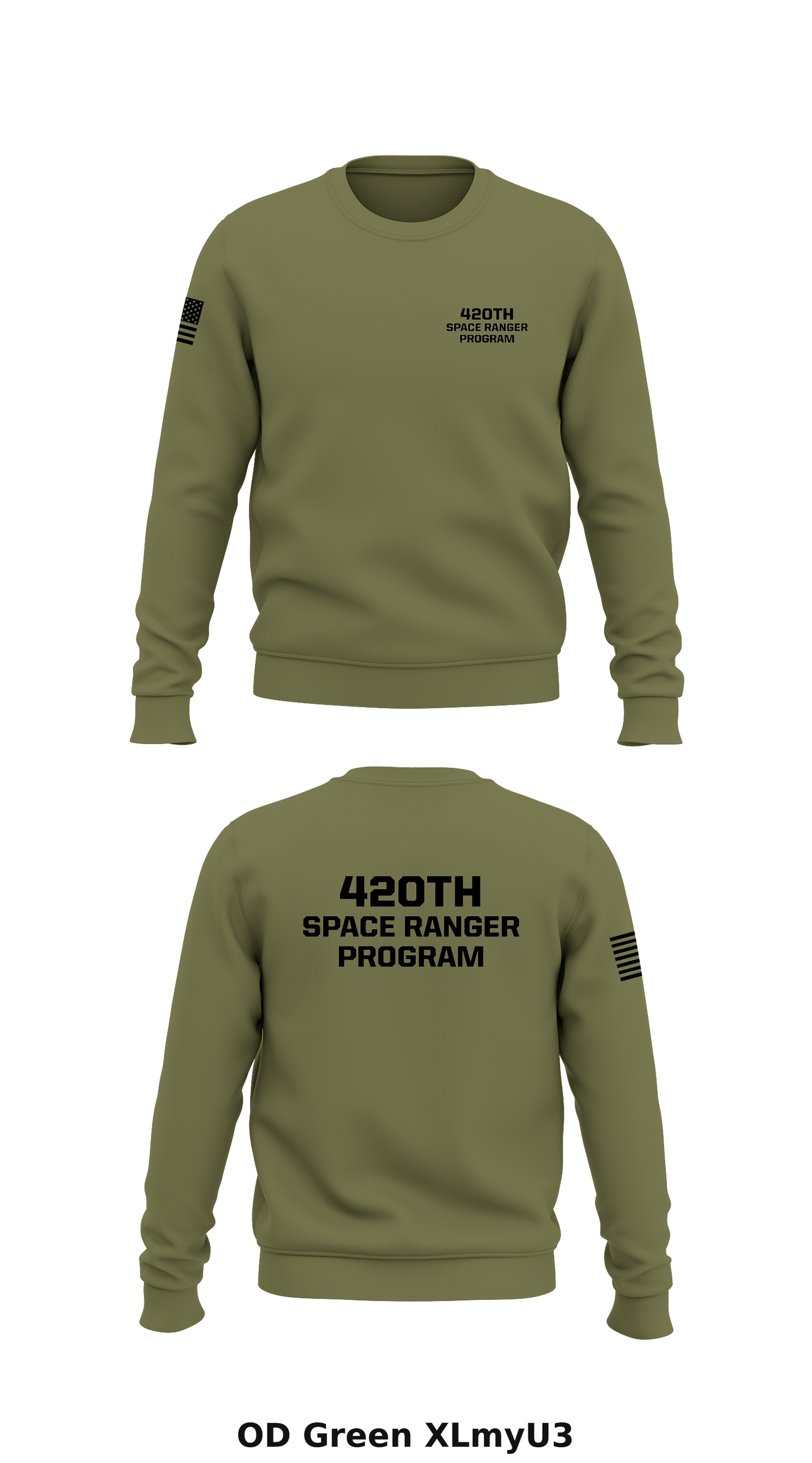 420th Space Ranger Program Store 1 Core Men's Crewneck Performance Sweatshirt - XLmyU3