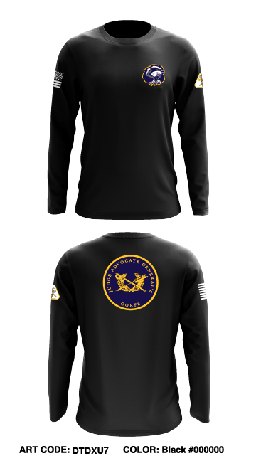 4th LOD Honeybadgers Store 1 Core Men's LS Performance Tee - DtDxu7