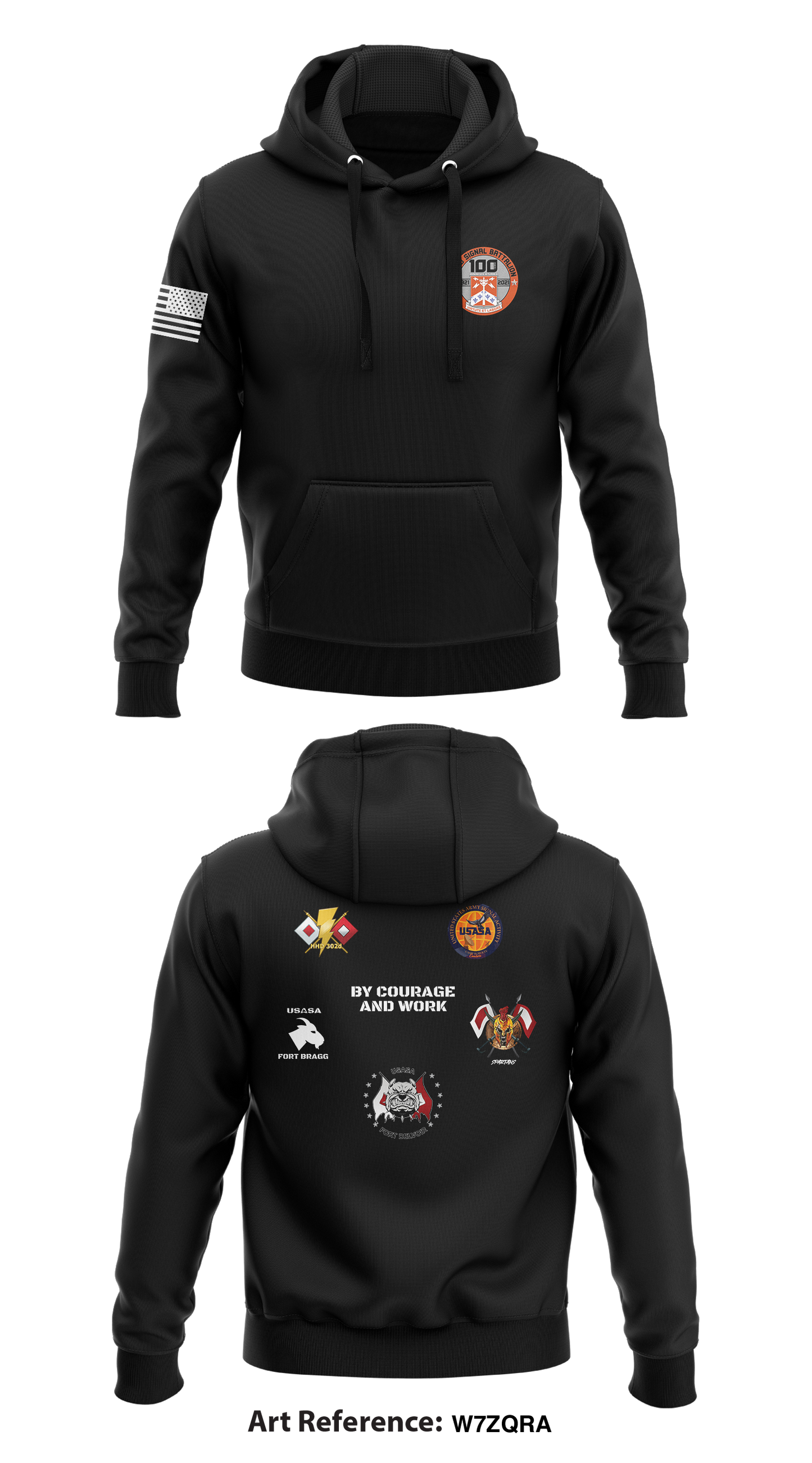 32D Signal Battalion Store 1 Core Men's Hooded Performance Sweatshirt - w7zQRa