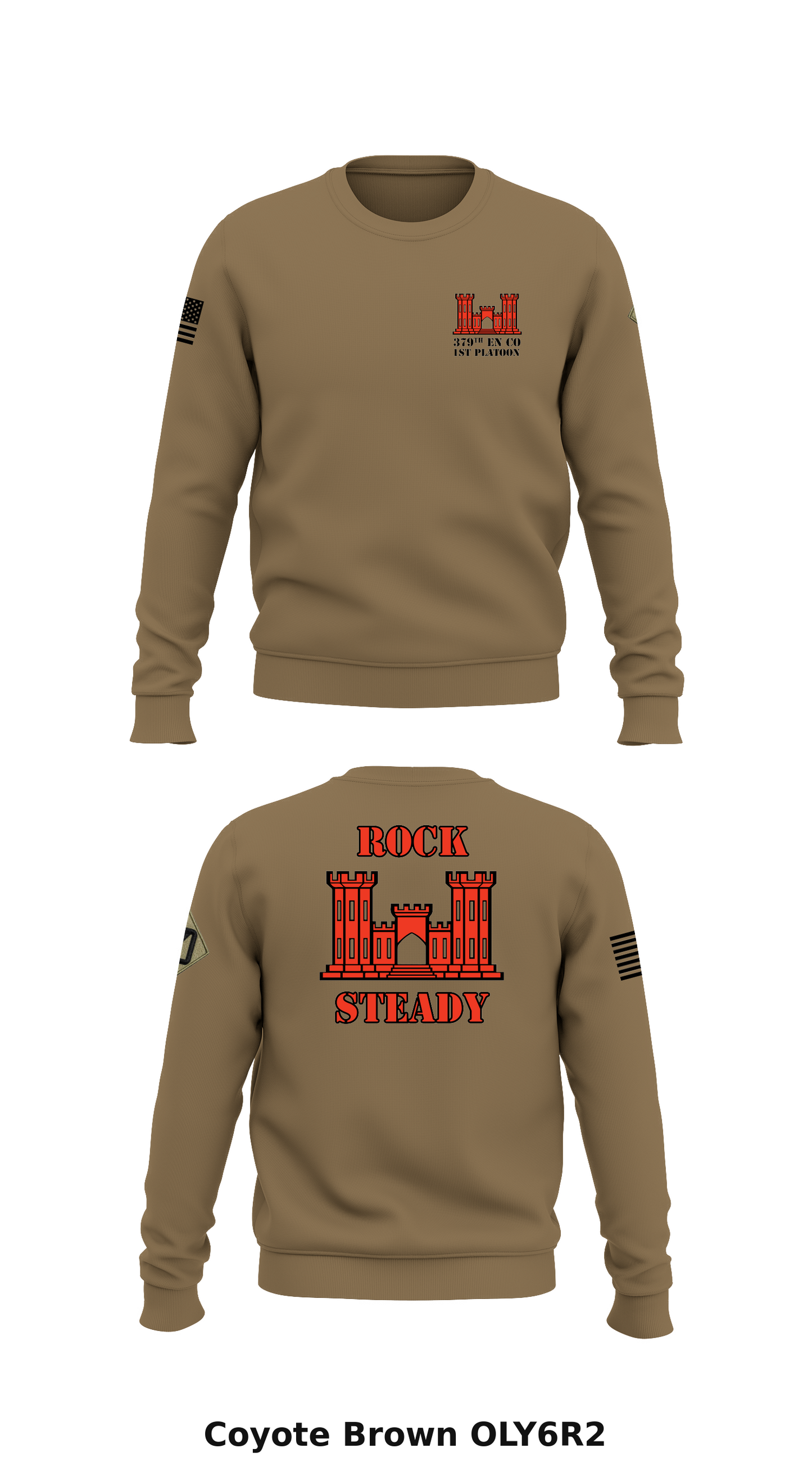 379th Engineer Construction Company Store 1 Core Men's Crewneck Performance Sweatshirt - OLY6R2
