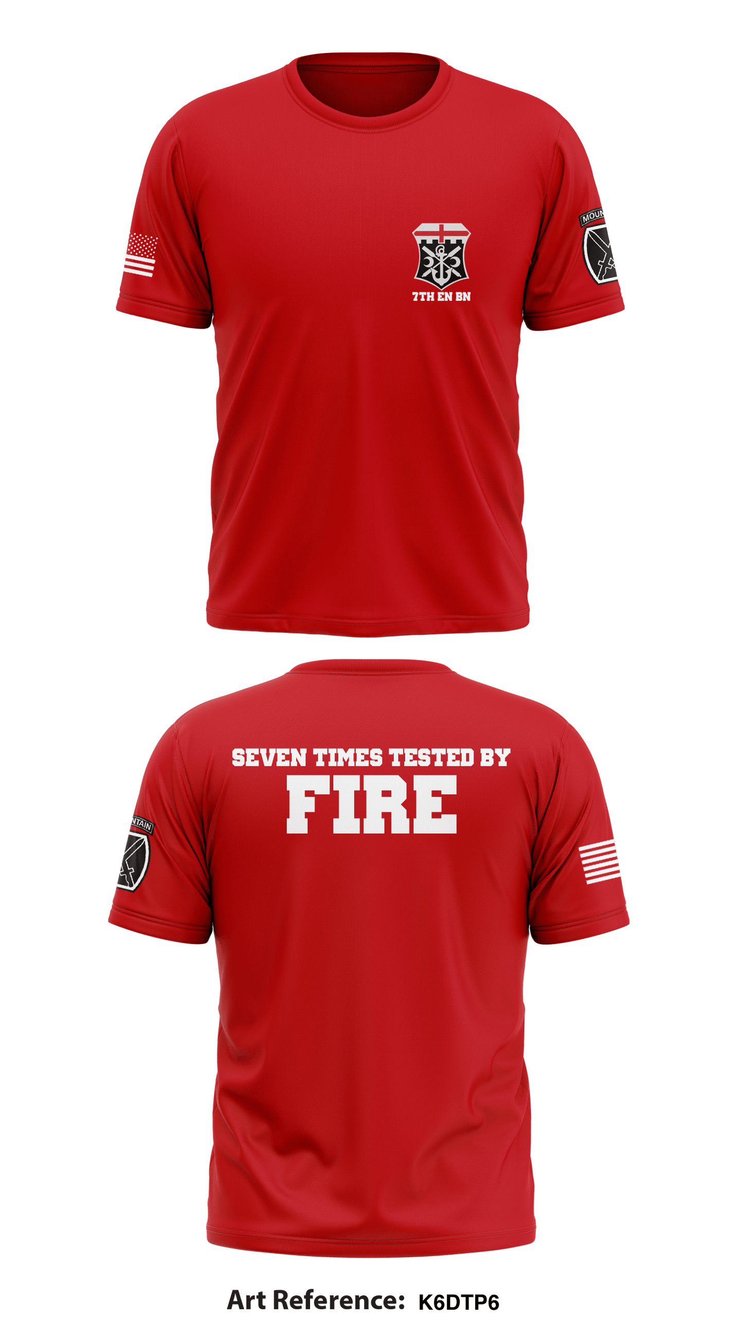 7th Engineer Battalion Core Men's SS Performance Tee - K6dtp6