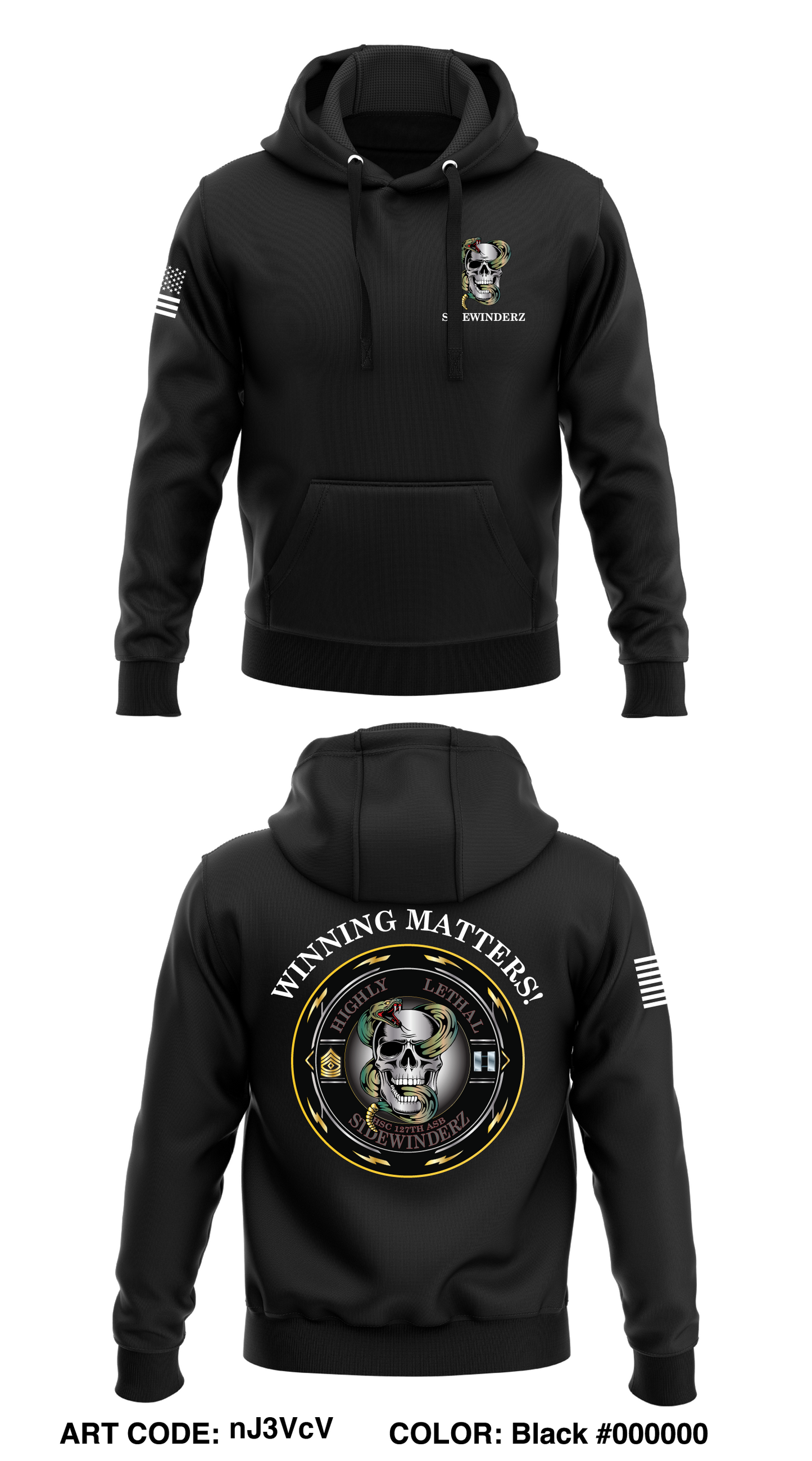 HSC, 127 ASB Store 1 Core Men's Hooded Performance Sweatshirt - nJ3VcV