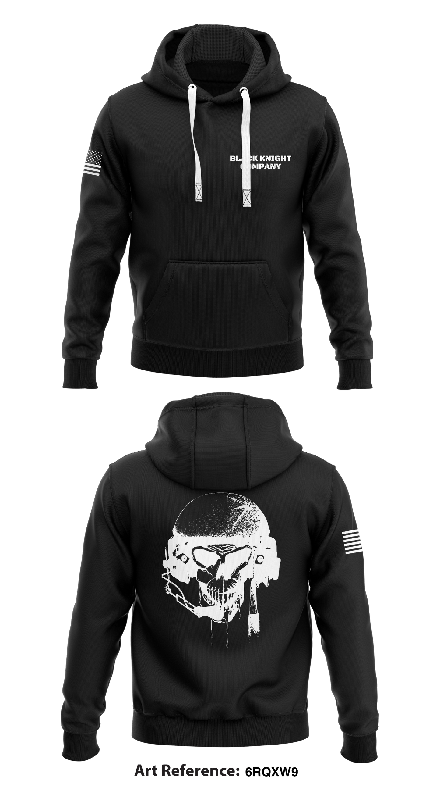 Black Knight Company Store 1 Core Men's Hooded Performance Sweatshirt - 6rqXw9