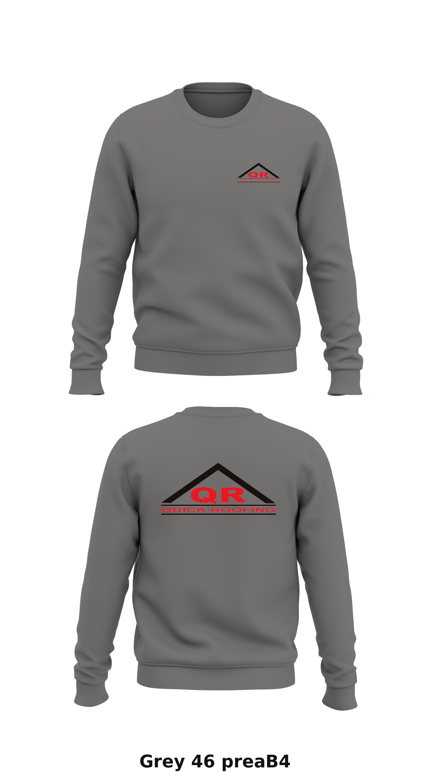 Quick Roofing Store 1 Core Men's Crewneck Performance Sweatshirt - preaB4