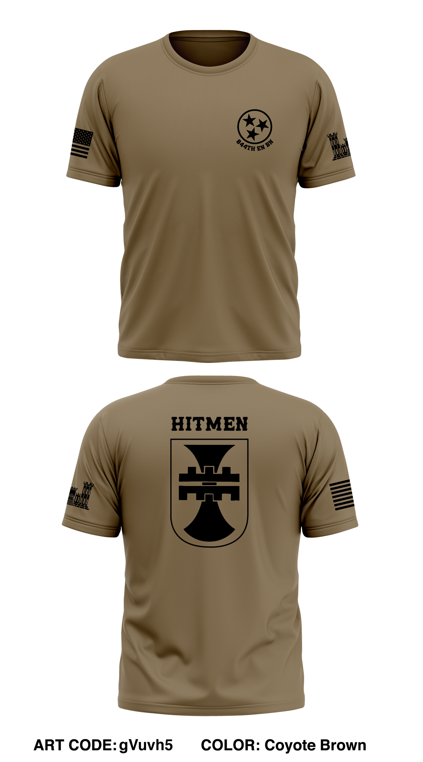 HQ, 844th EN BN Store 1 Core Men's SS Performance Tee - gVuvh5