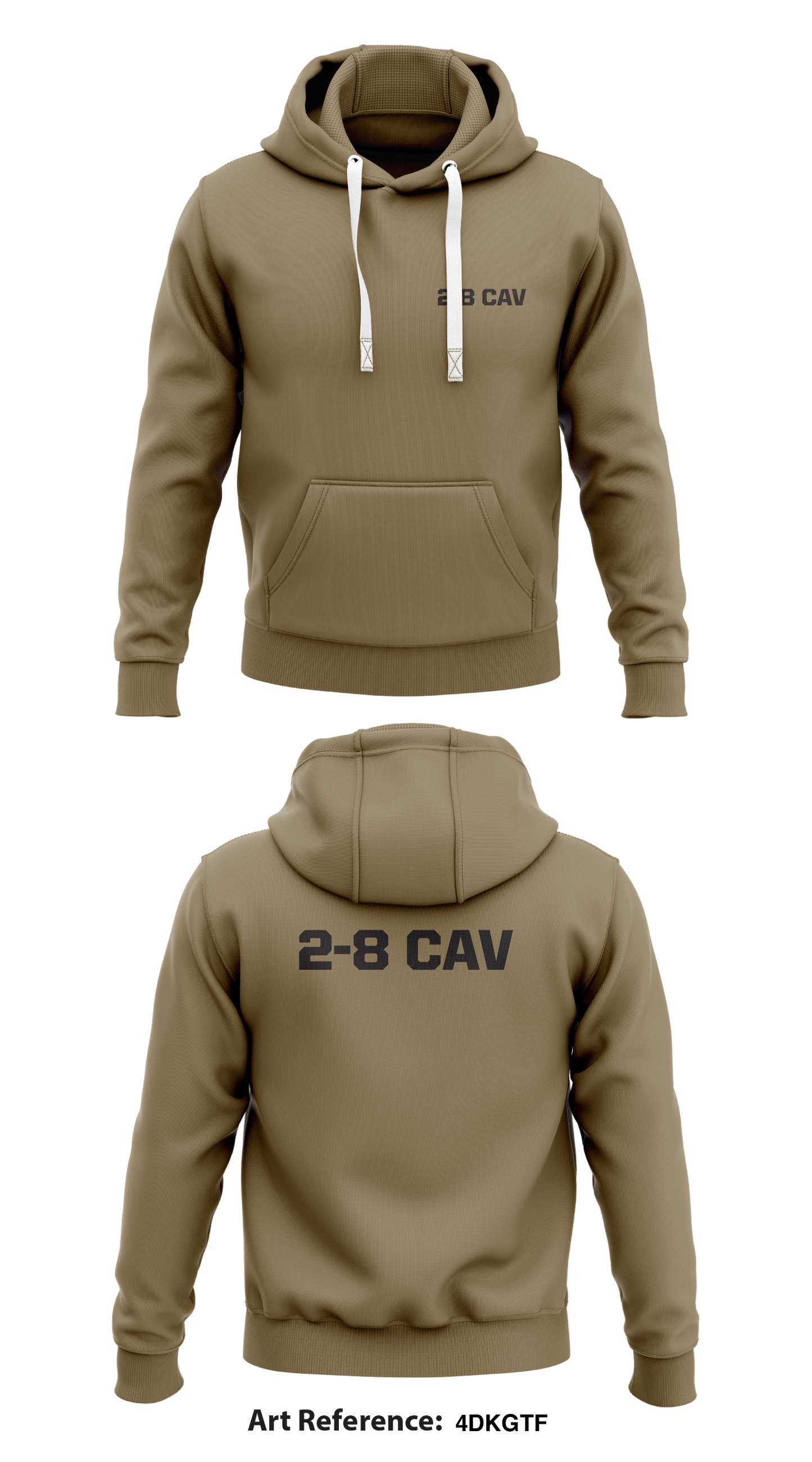 2-8 Cav Store 1 Core Men's Hooded Performance Sweatshirt - 4Dkgtf