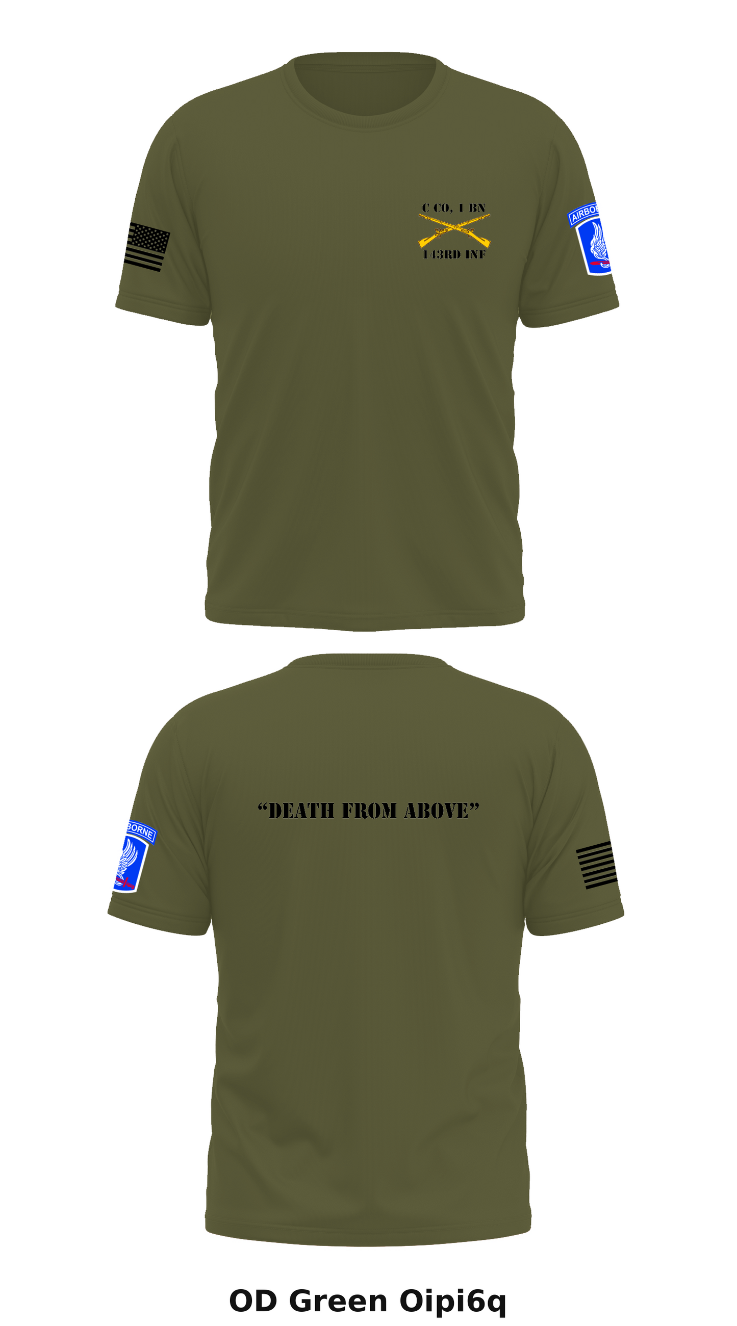 C Co, 1 BN, 143rd INF Store 1 Core Men's SS Performance Tee - Oipi6q