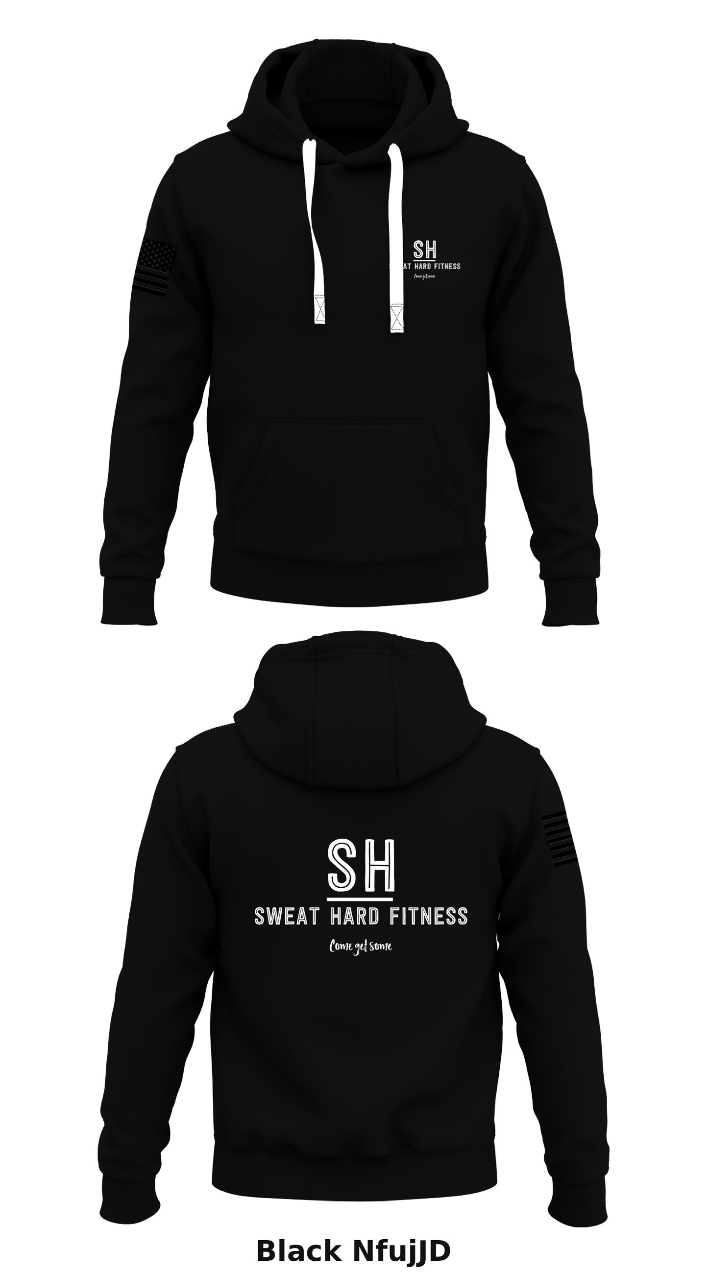 Sweat Hard Fitness Store 1 Core Men's Hooded Performance Sweatshirt - NfujJD