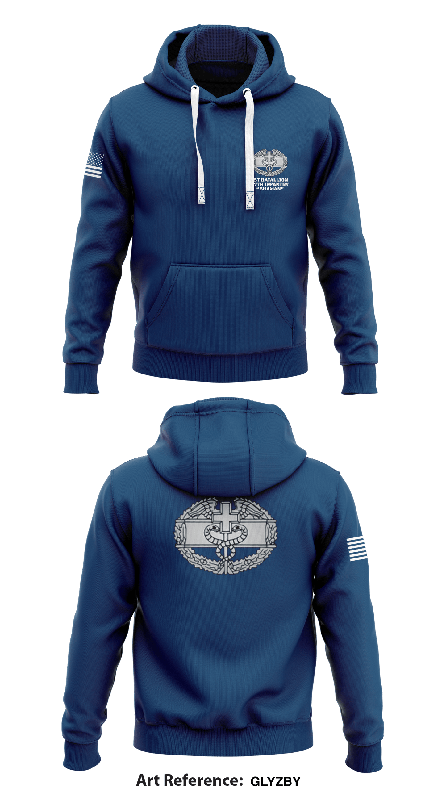 1st Batallion 17th Infantry Store 1 Core Men's Hooded Performance Sweatshirt - gLyZby
