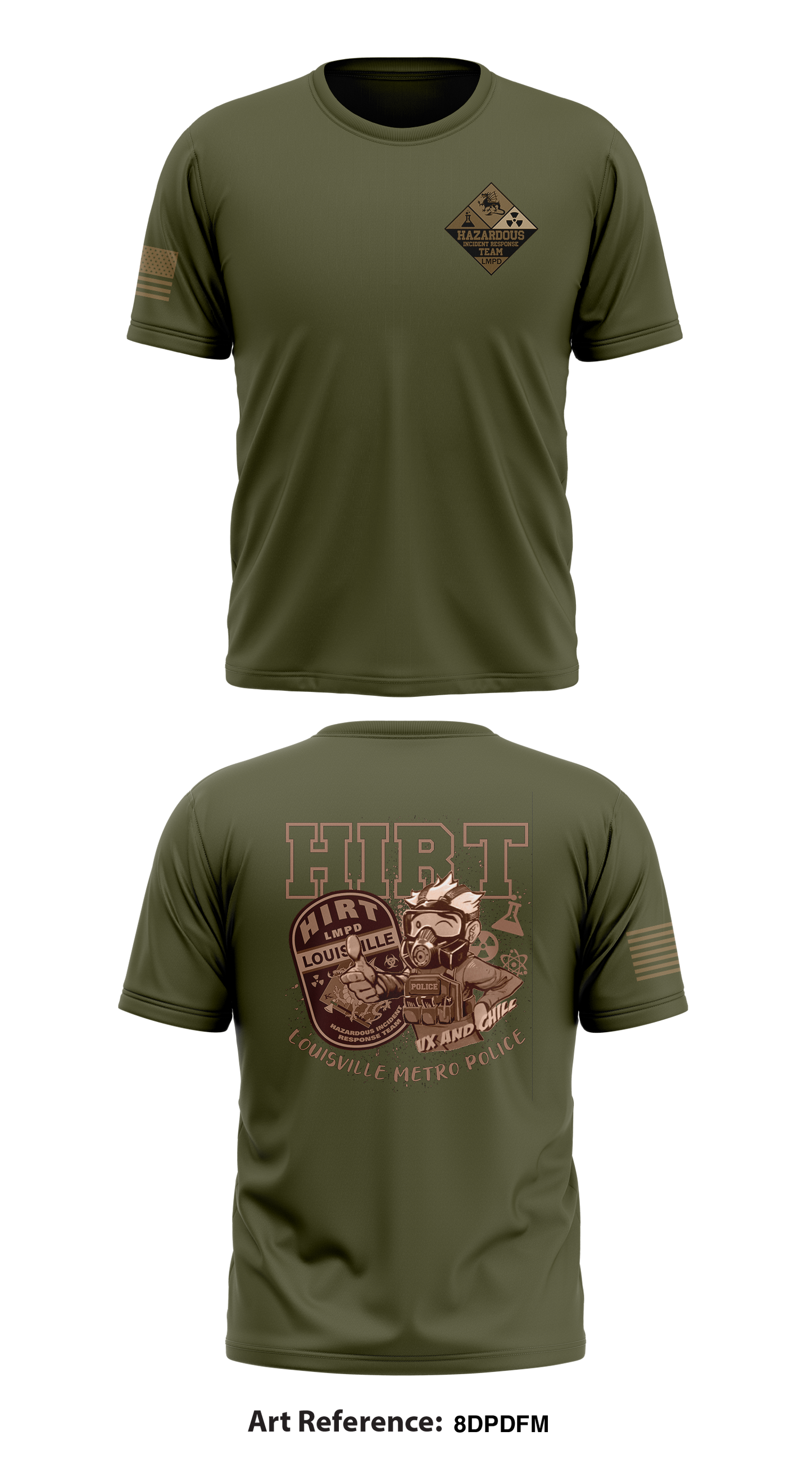 LMPD HIRT TEAM Store 1 Core Men's SS Performance Tee - 8dPdfm