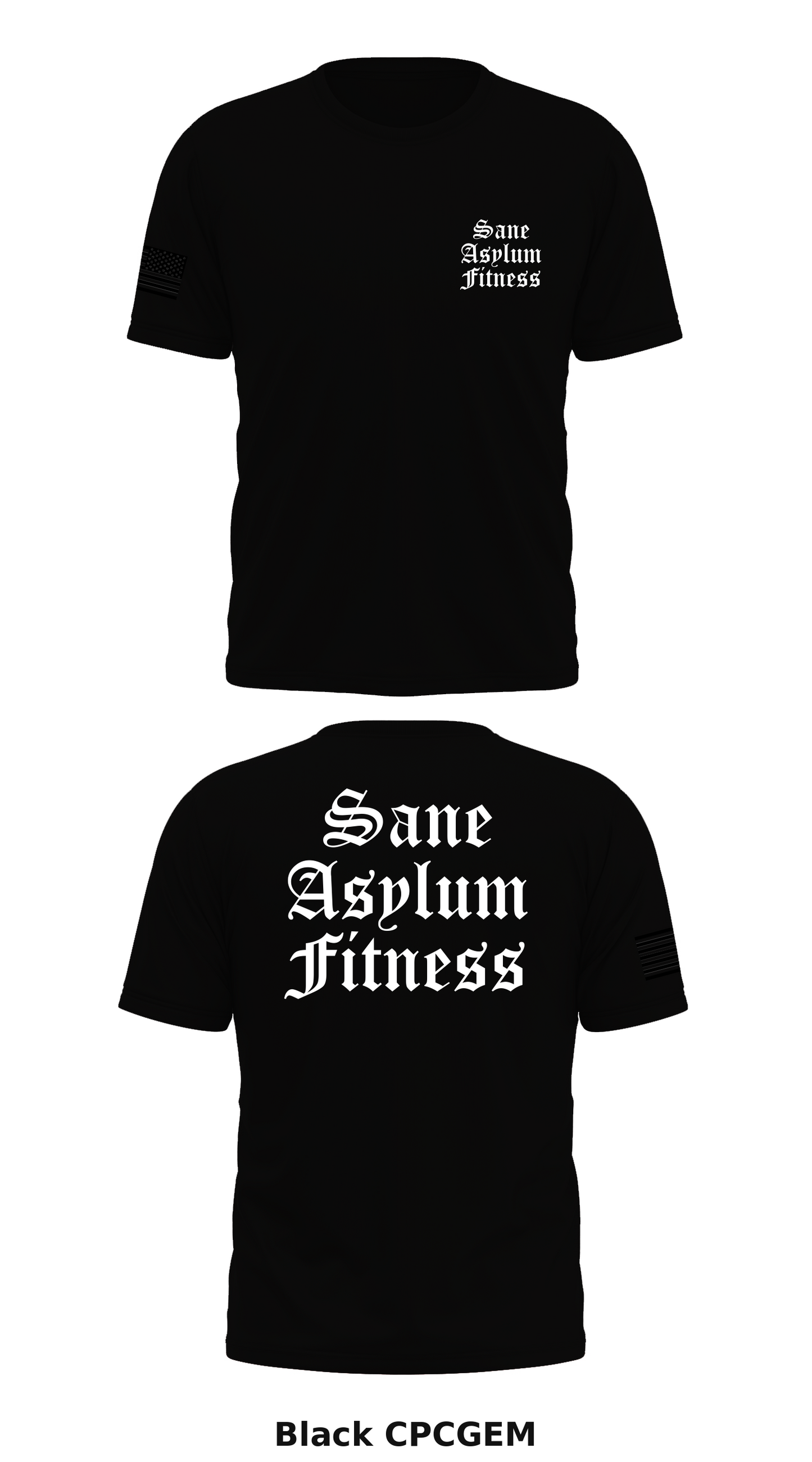 Sane Asylum Fitness Store 1 Core Men's SS Performance Tee - CPCGEM