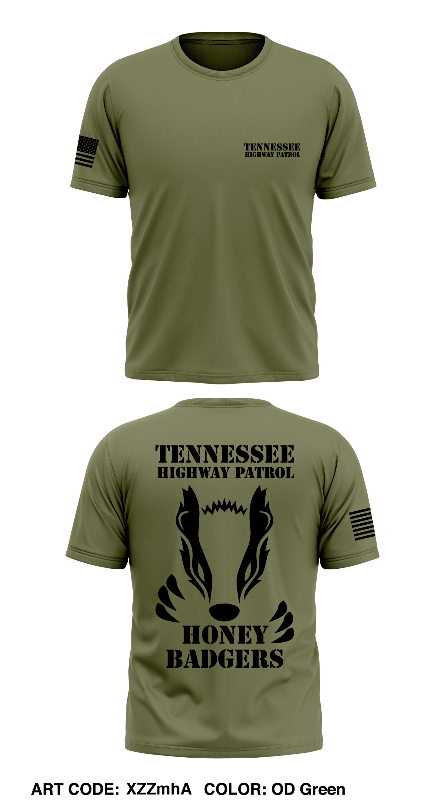 Honey Badgers Store 3 Core Men's SS Performance Tee - XZZmhA