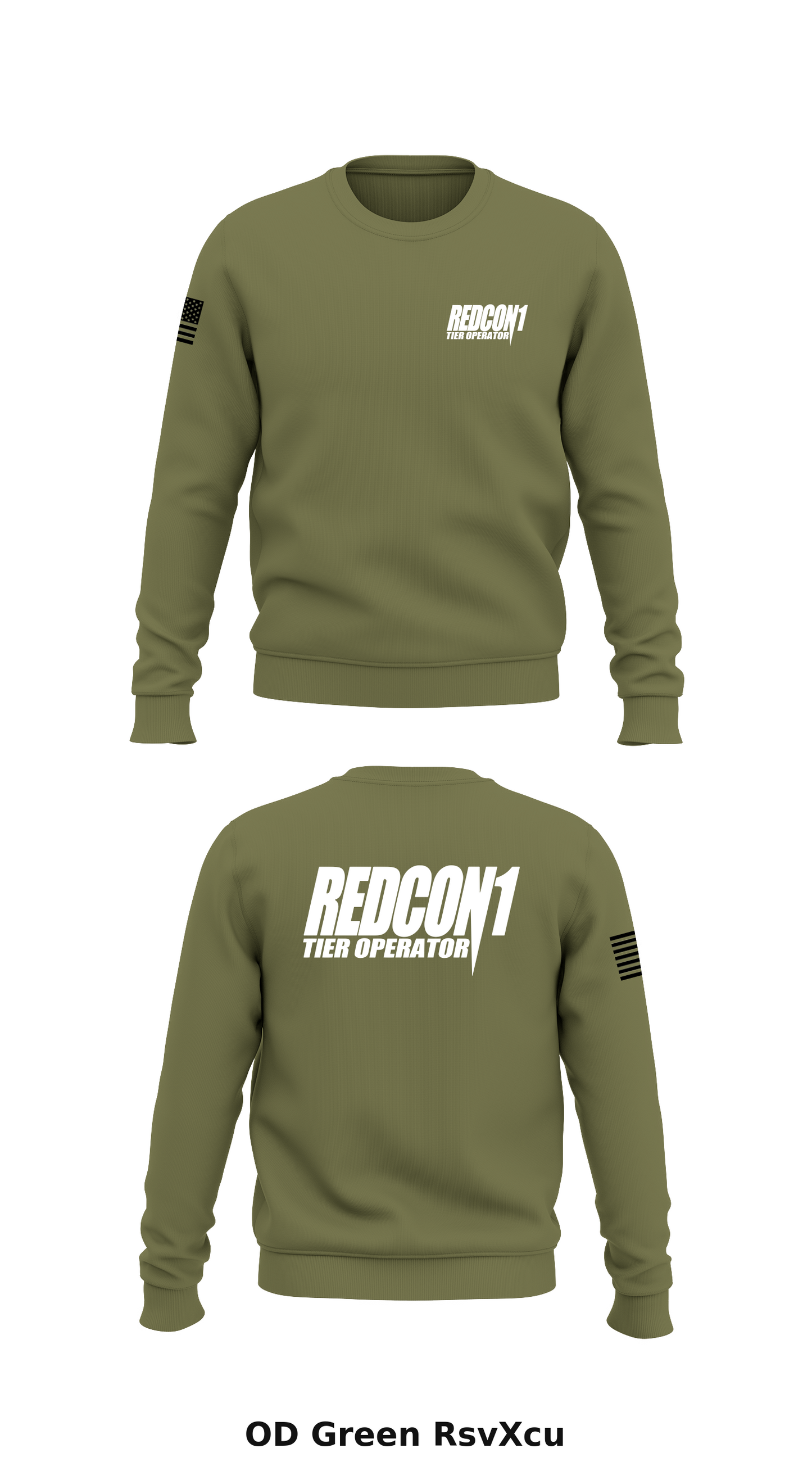 RedCon1 Tier Operators Store 1 Core Men's Crewneck Performance Sweatshirt - RsvXcu