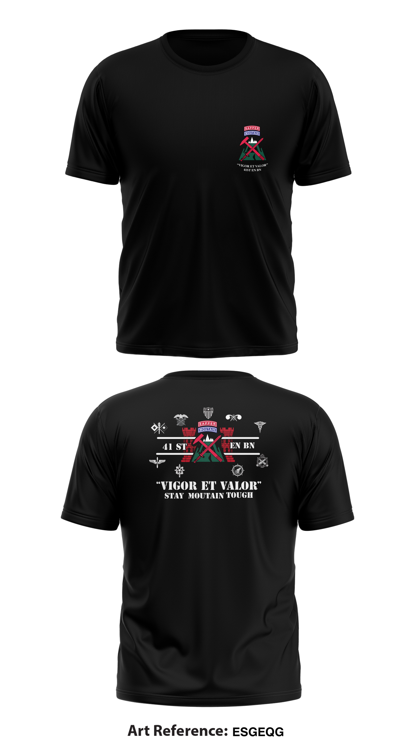 41st Engineer Battalion Store 1 Core Men's SS Performance Tee - ESGeQg