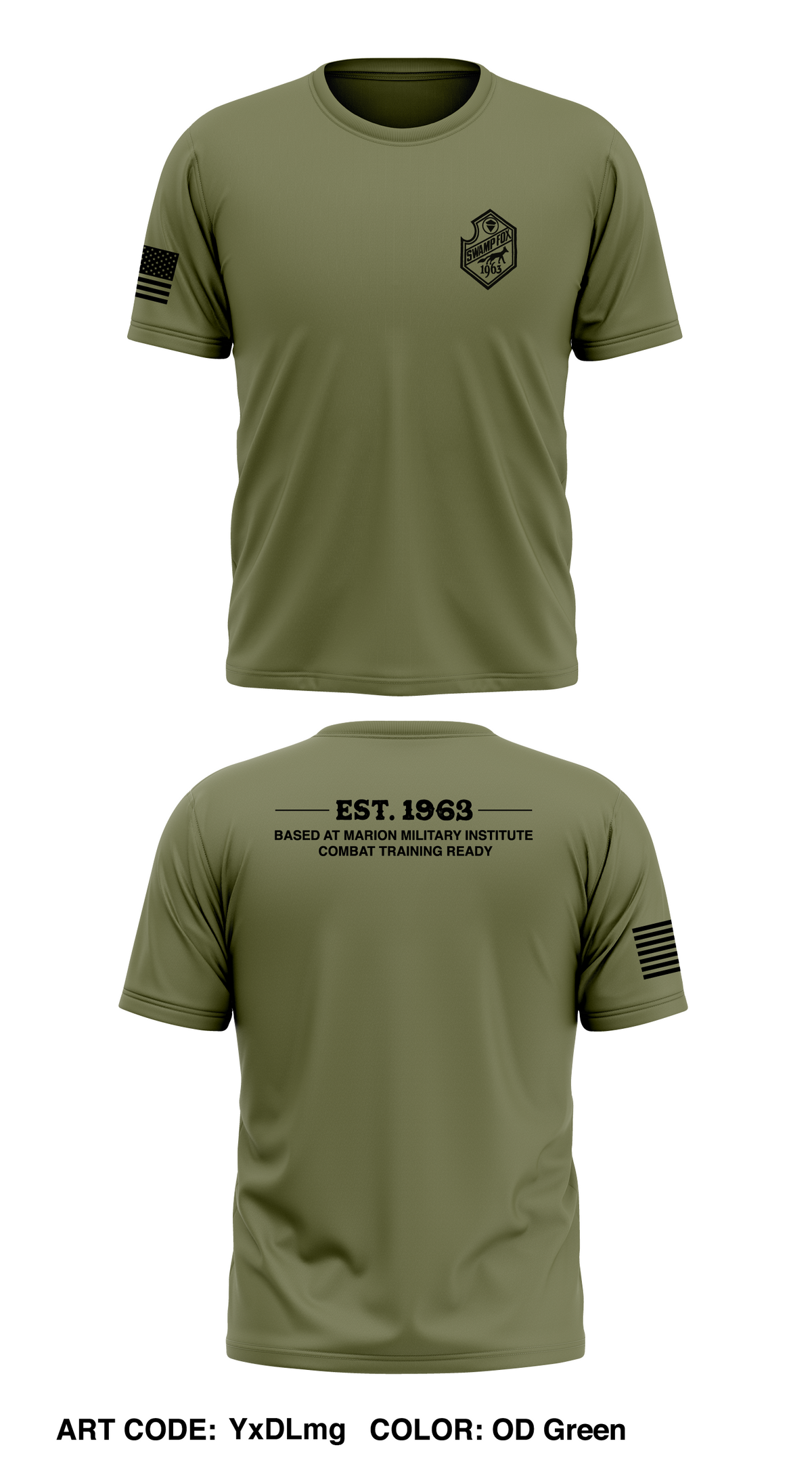 SWAMPFOX Tactical Unit division Store 1 Core Men's SS Performance Tee - YxDLmg